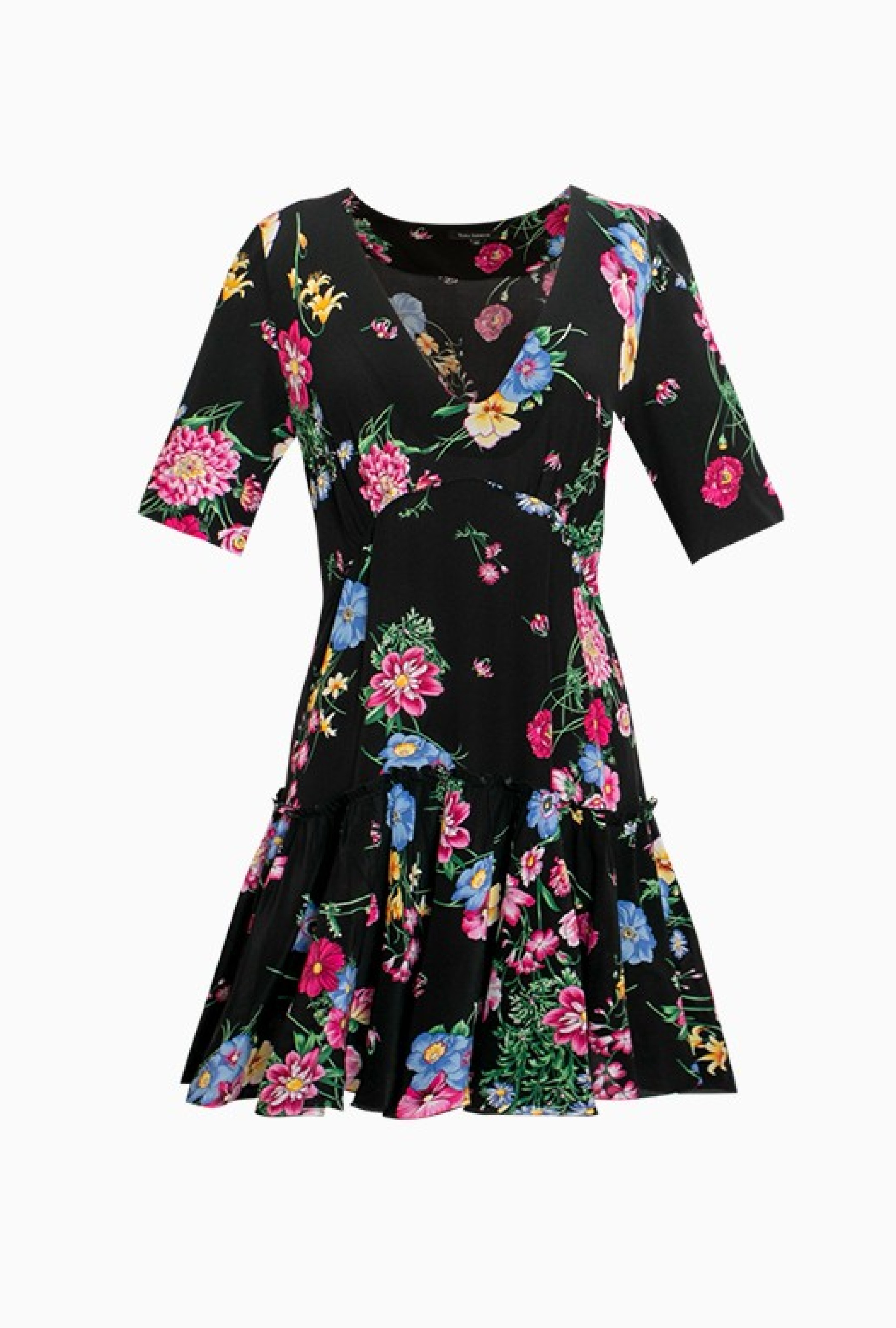 Robe Fleurie Volantée