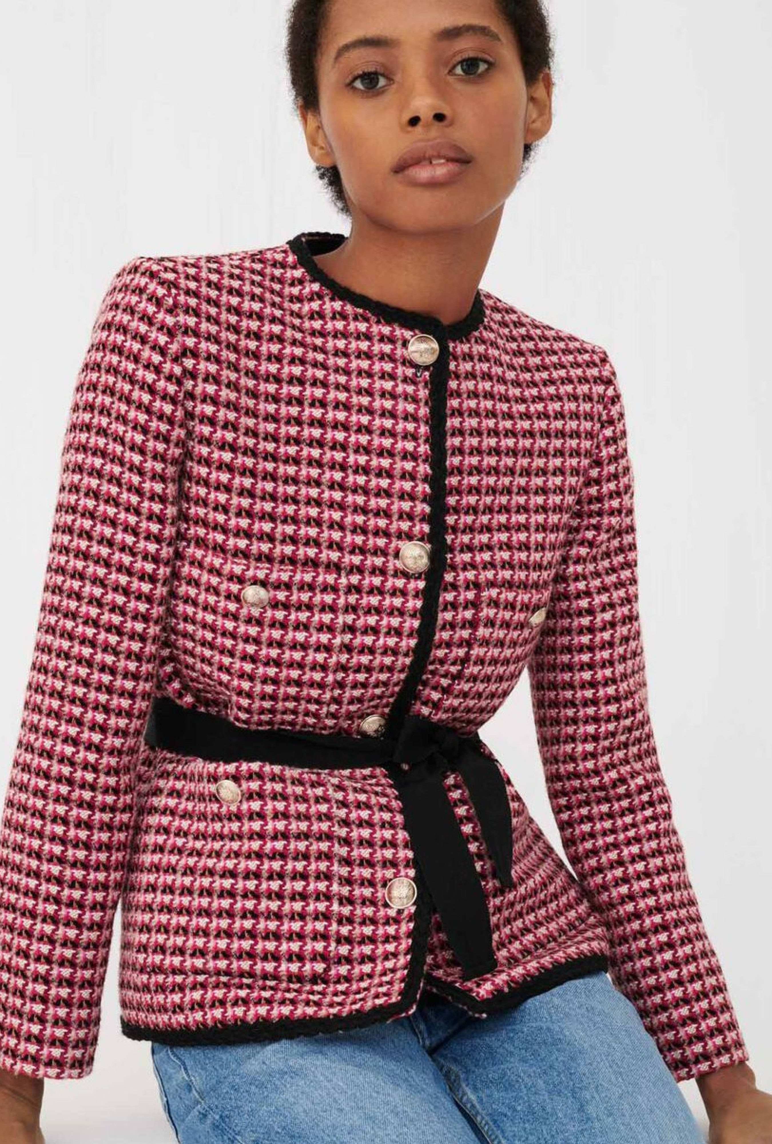 Veste Tweed Fuchsia