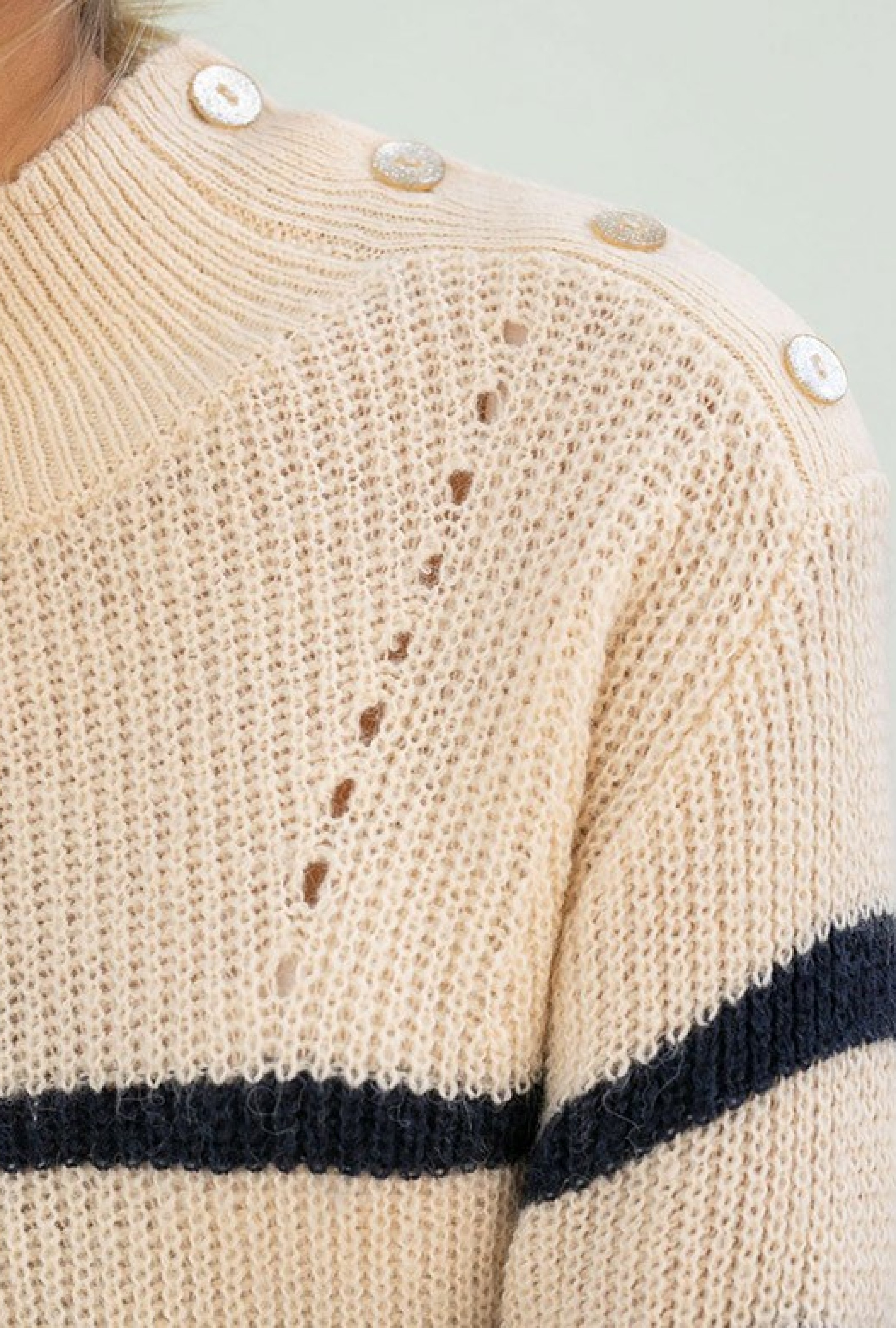 Pull  Marinière Suzon Ecru