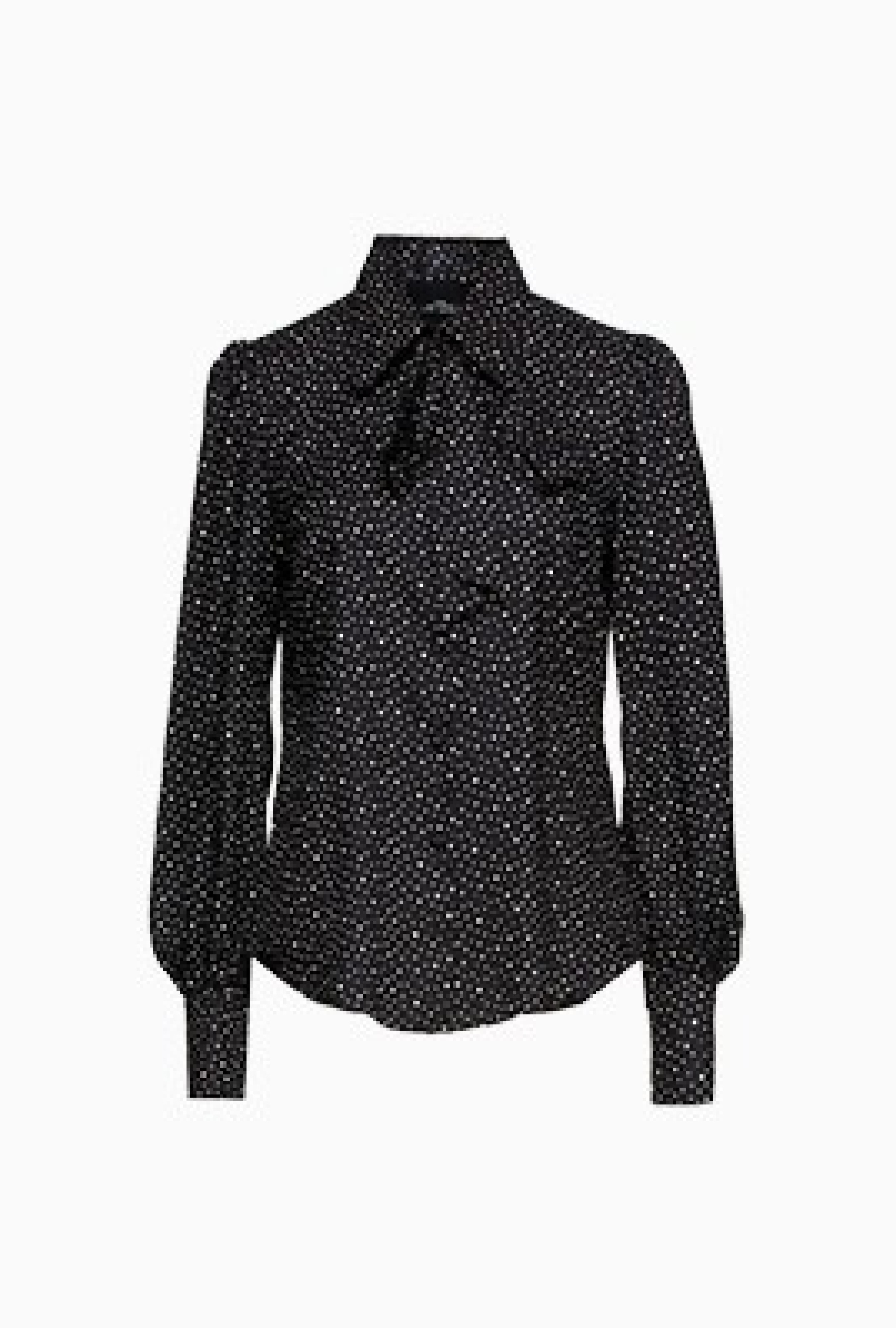 Blouse Noeud Lavallière à pois