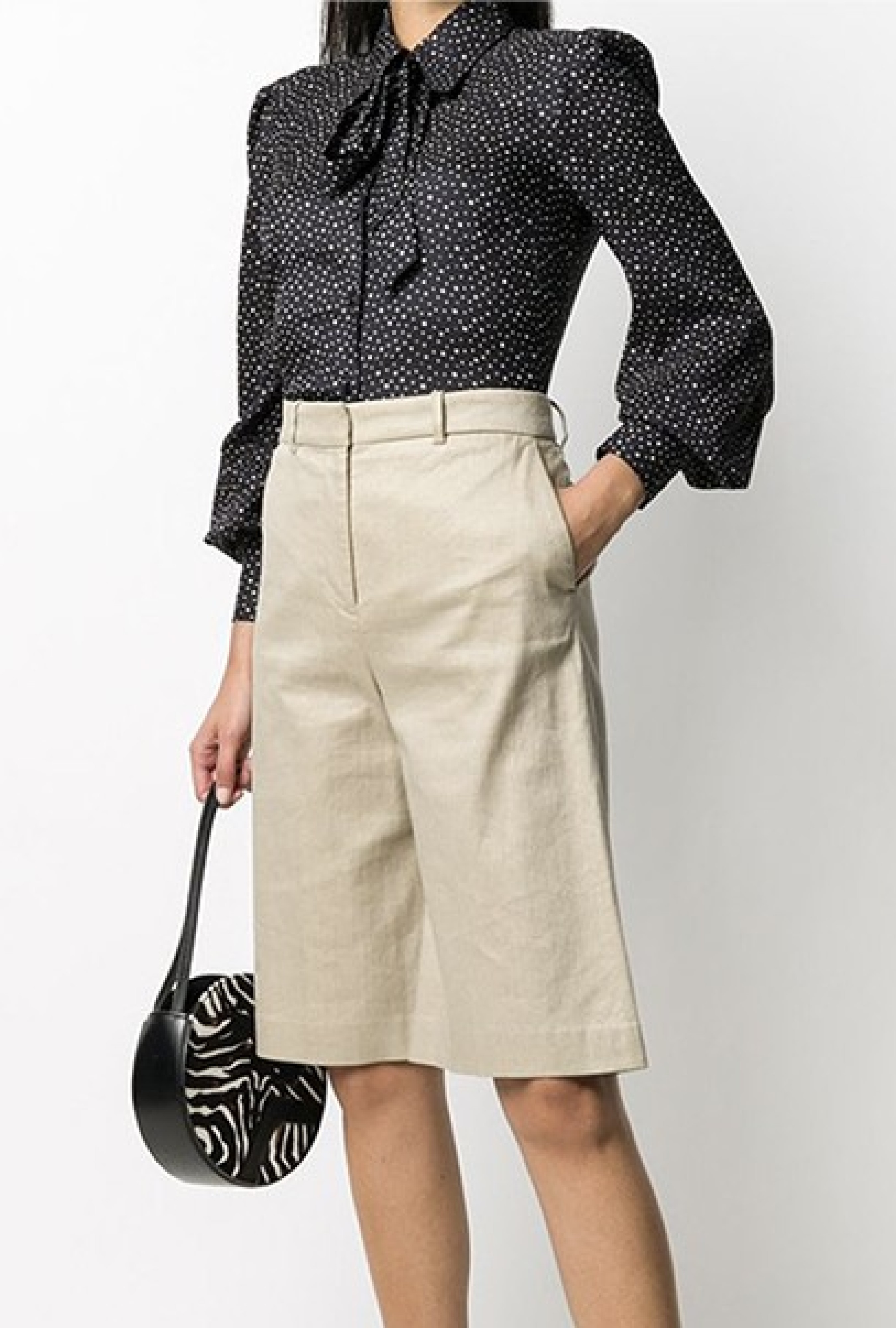 Blouse Noeud Lavallière à pois