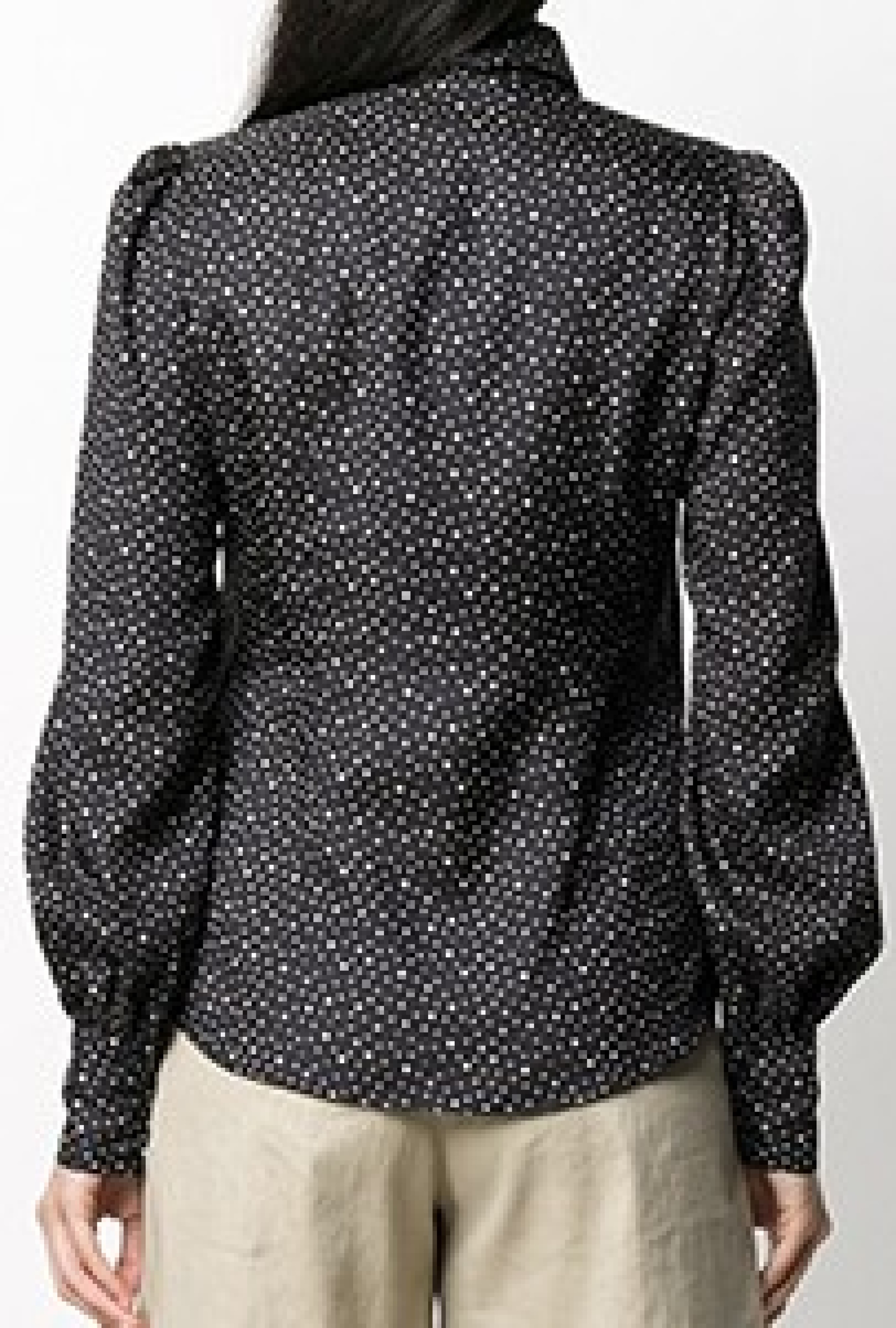 Blouse Noeud Lavallière à pois