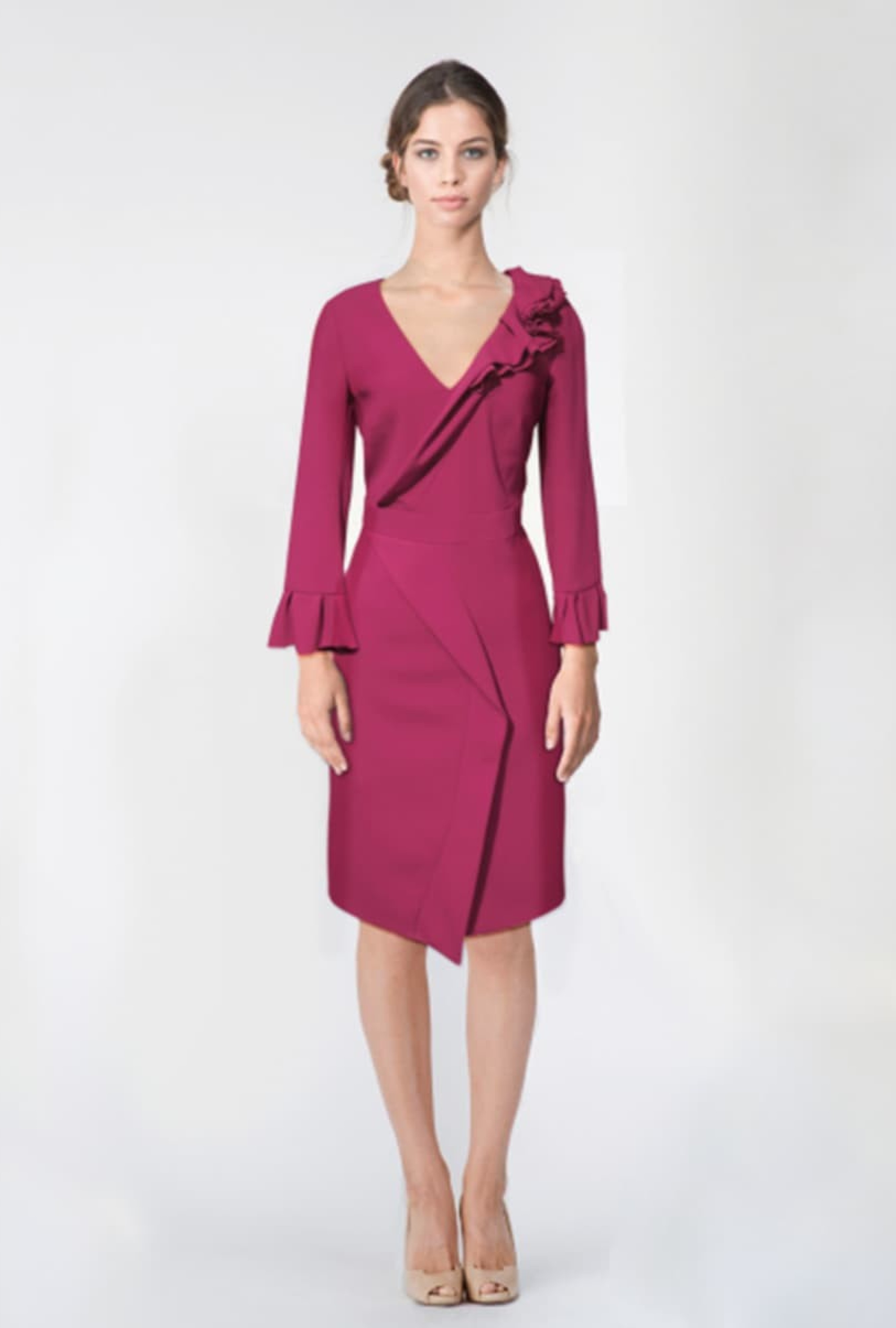 Robe Satinée Framboise