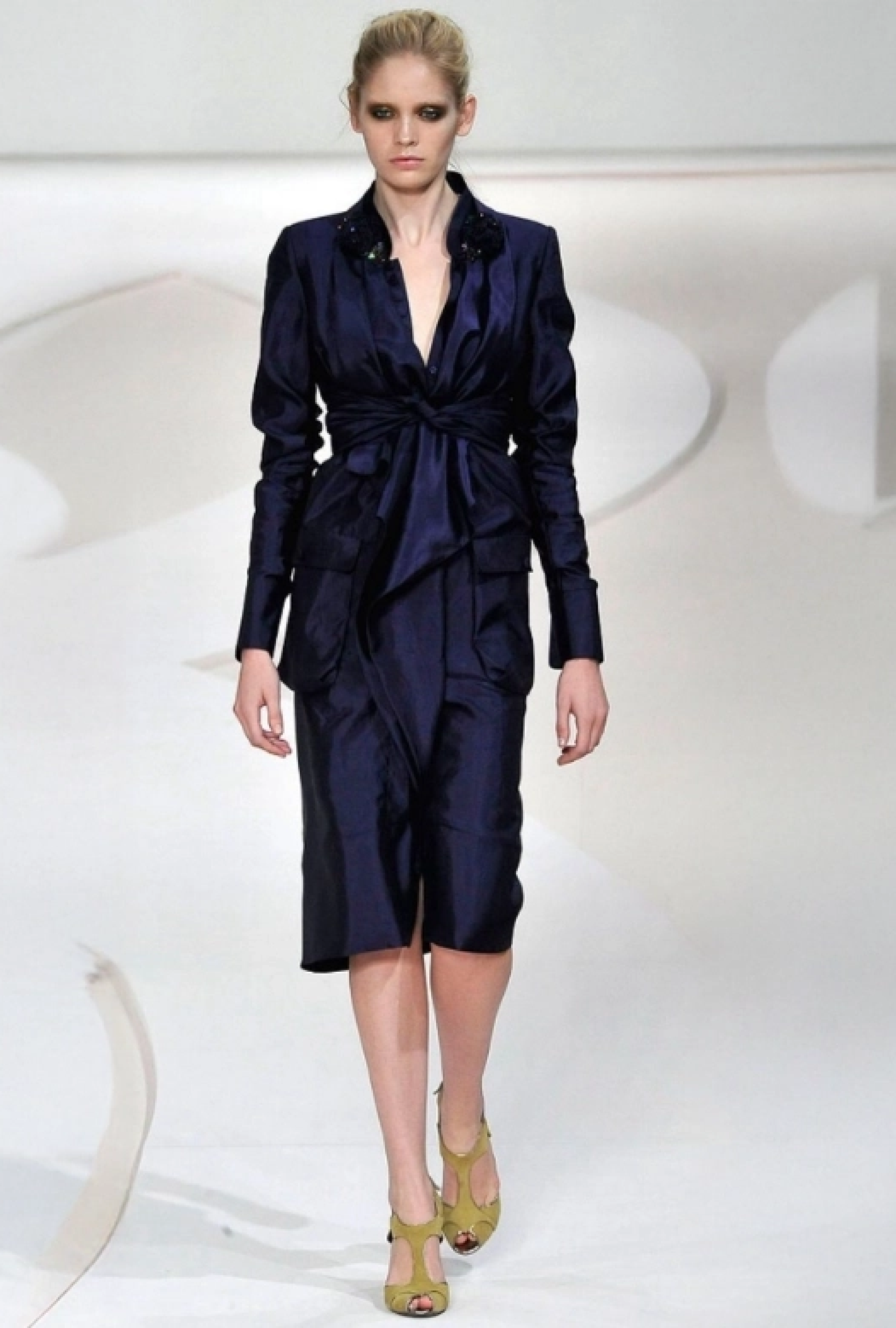 Tailleur Soie Marine