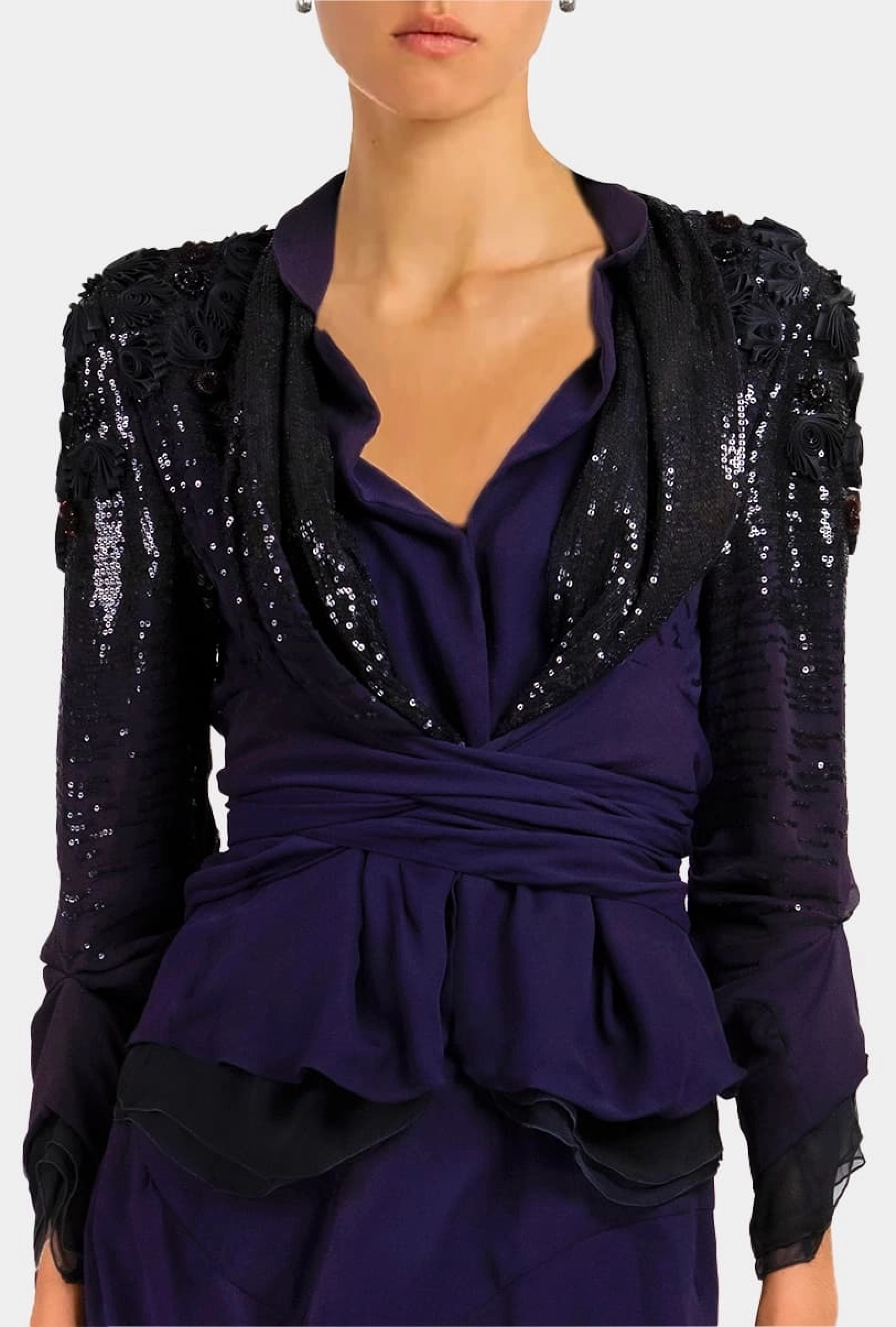 Tailleur Soie Marine