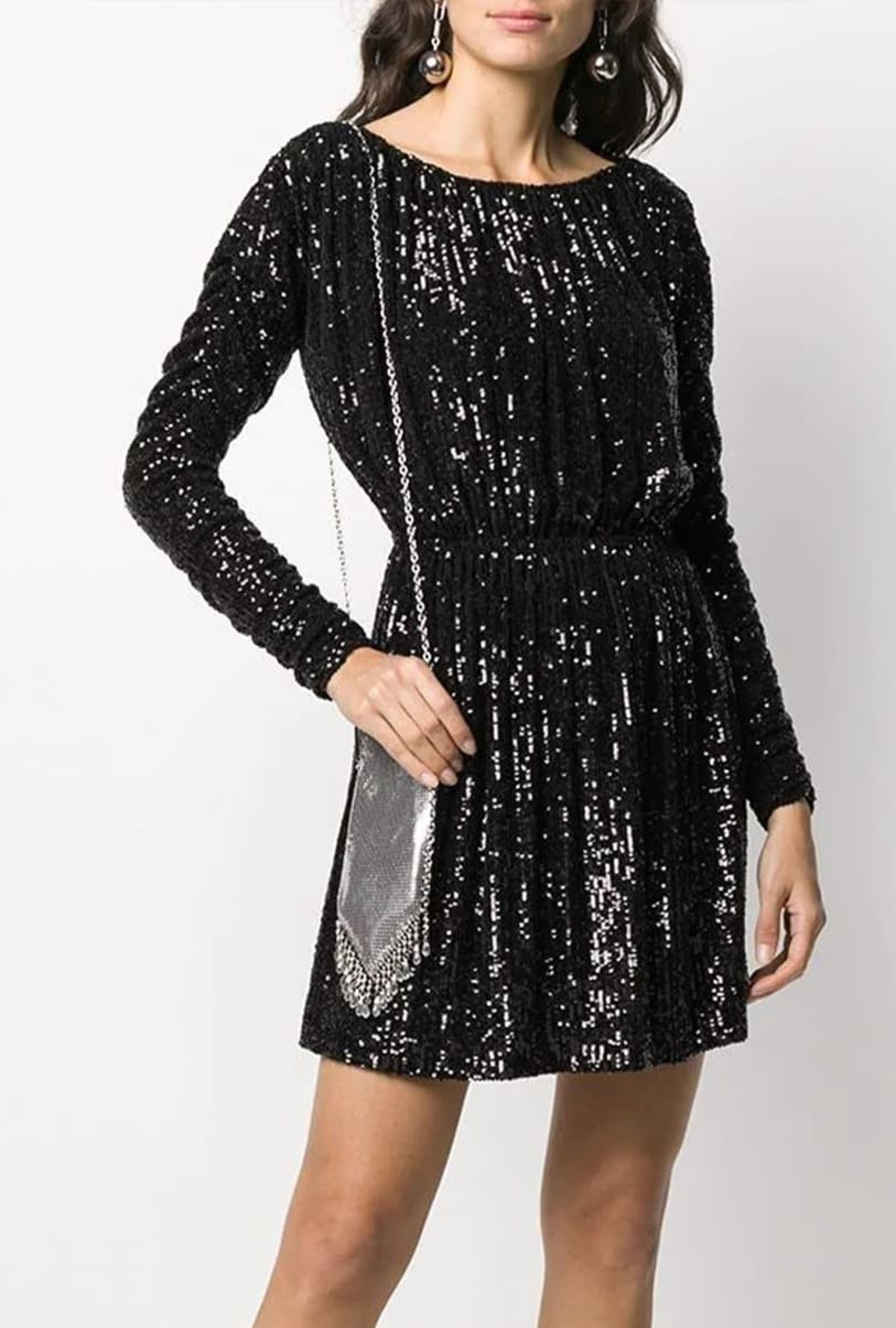 Robe Noire Pailletée