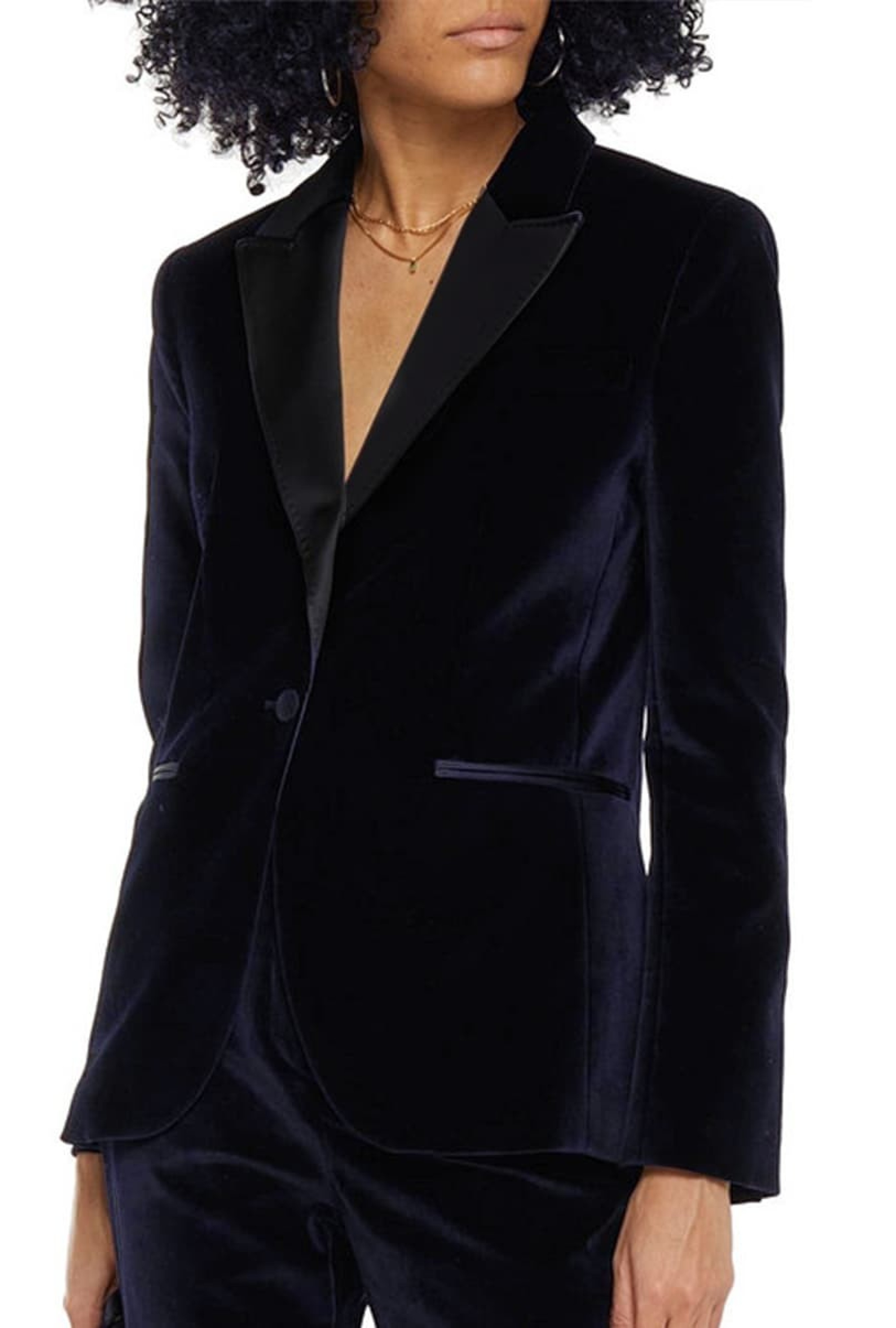 Blazer Velours Marine