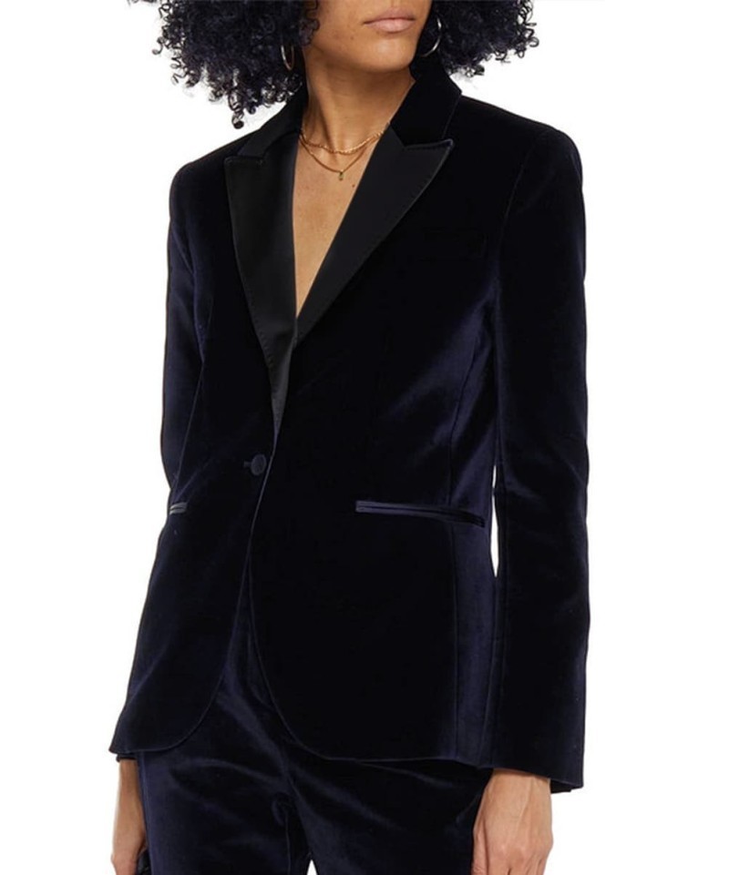 Blazer Velours Marine