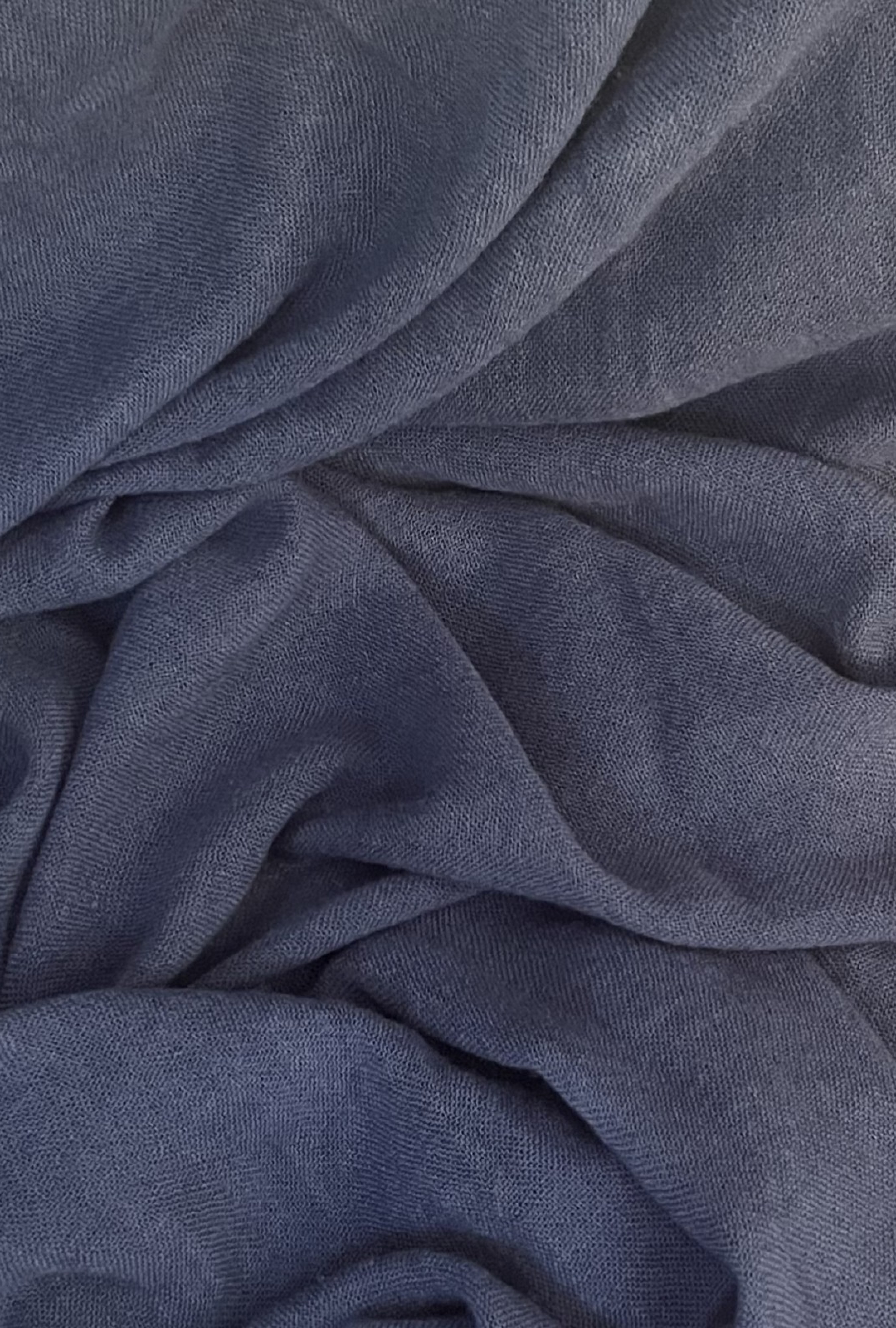 Étole Bleu Nuit Laine