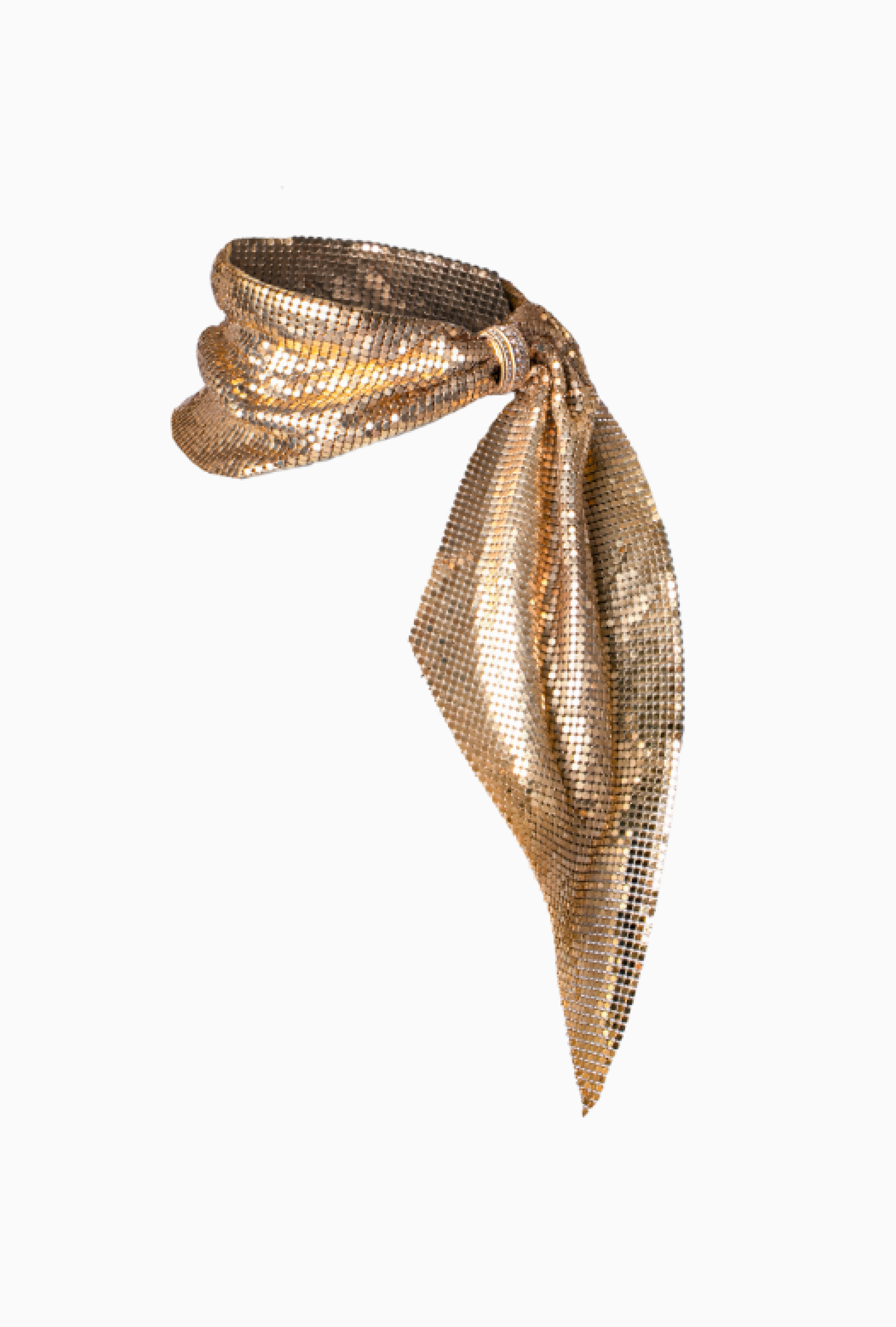 Collier Foulard Doré