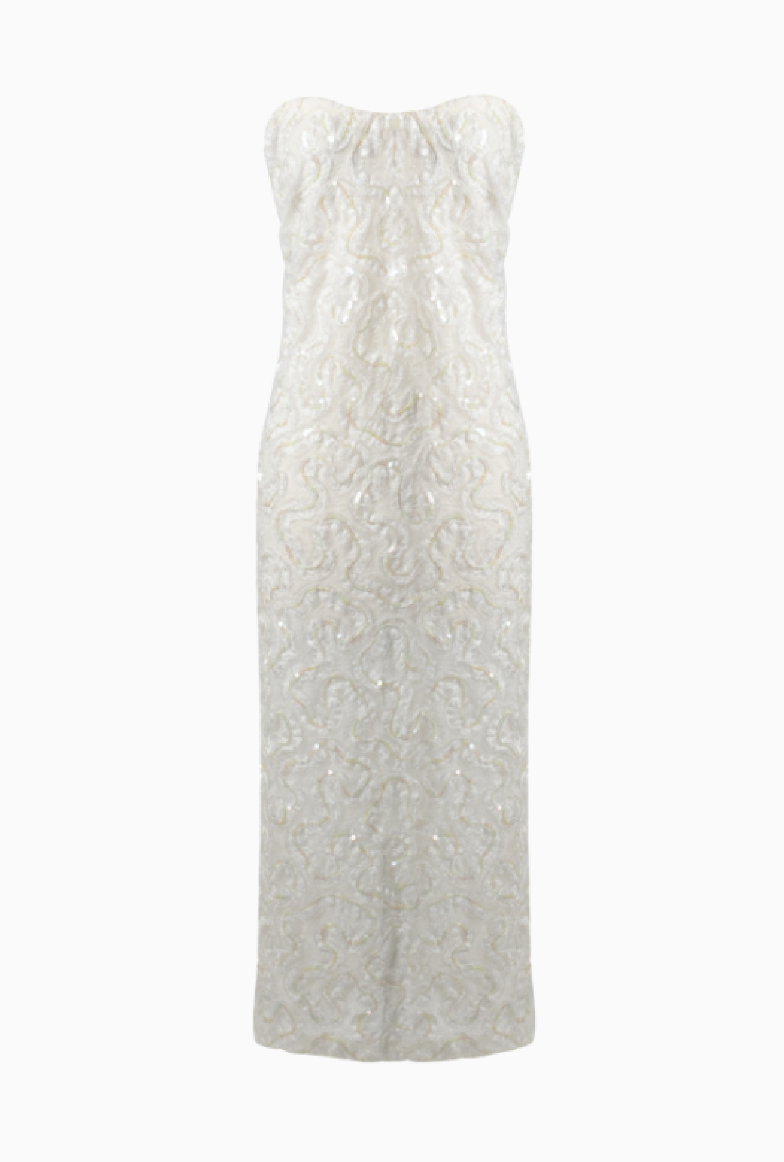 Robe Courte Sequins Blancs