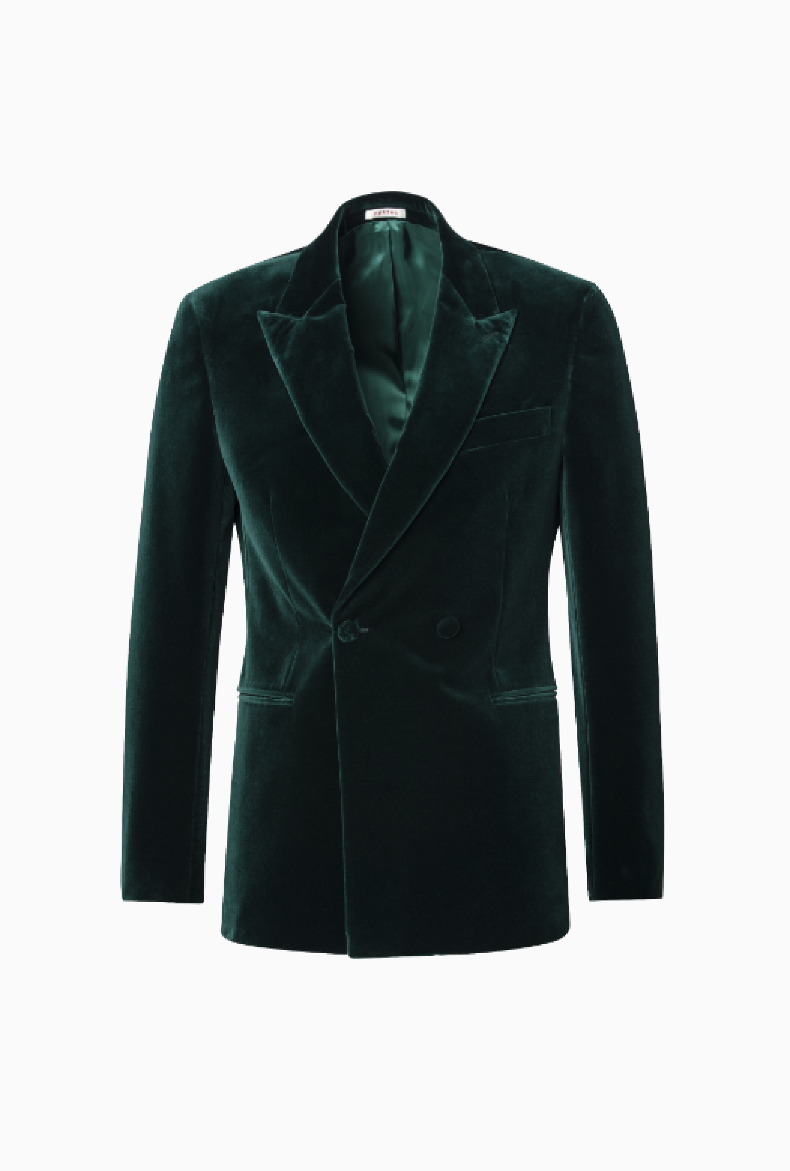 Smoking Velours Platine Vert