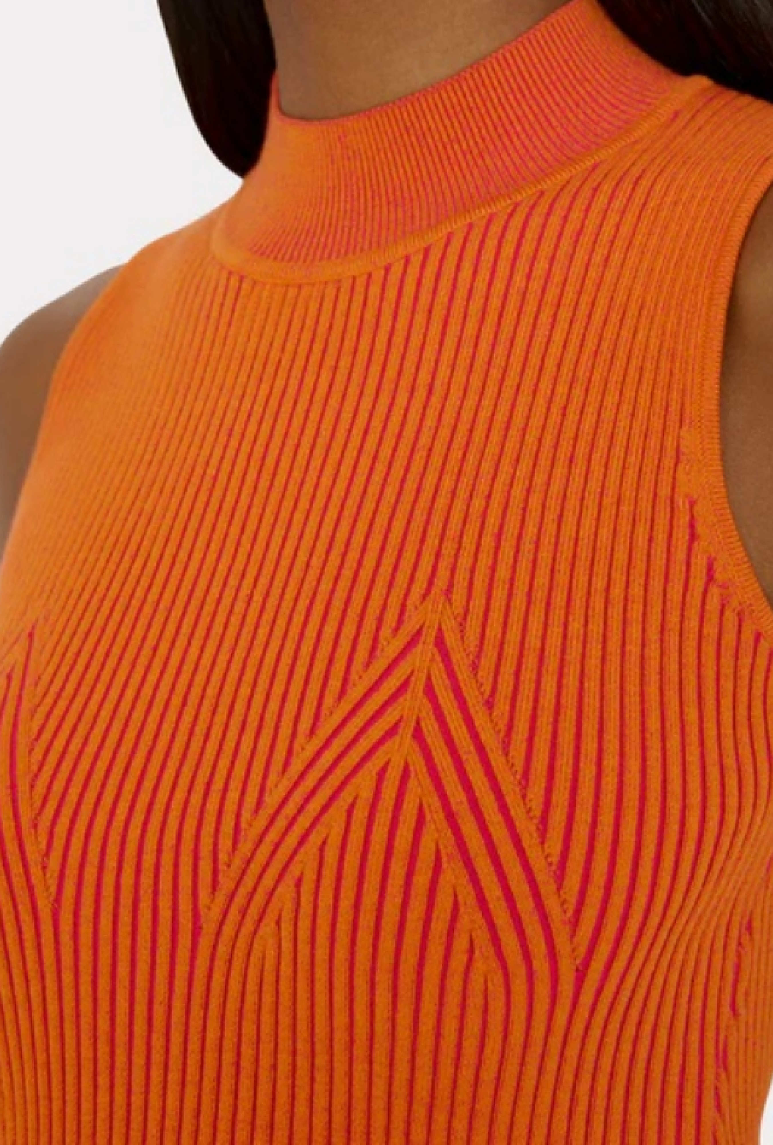 Top Plaited Knit Shell