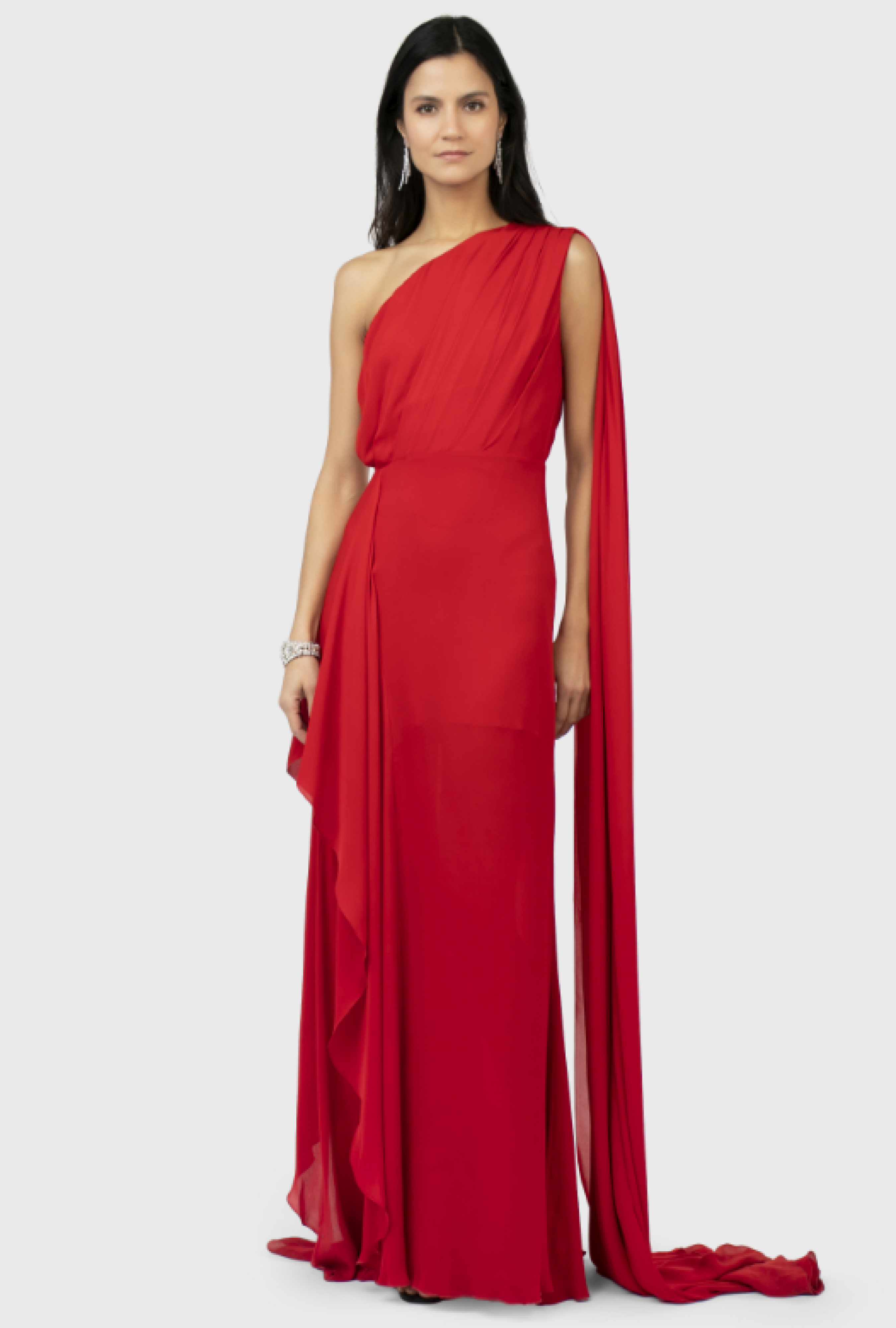 Robe Red Asymetric