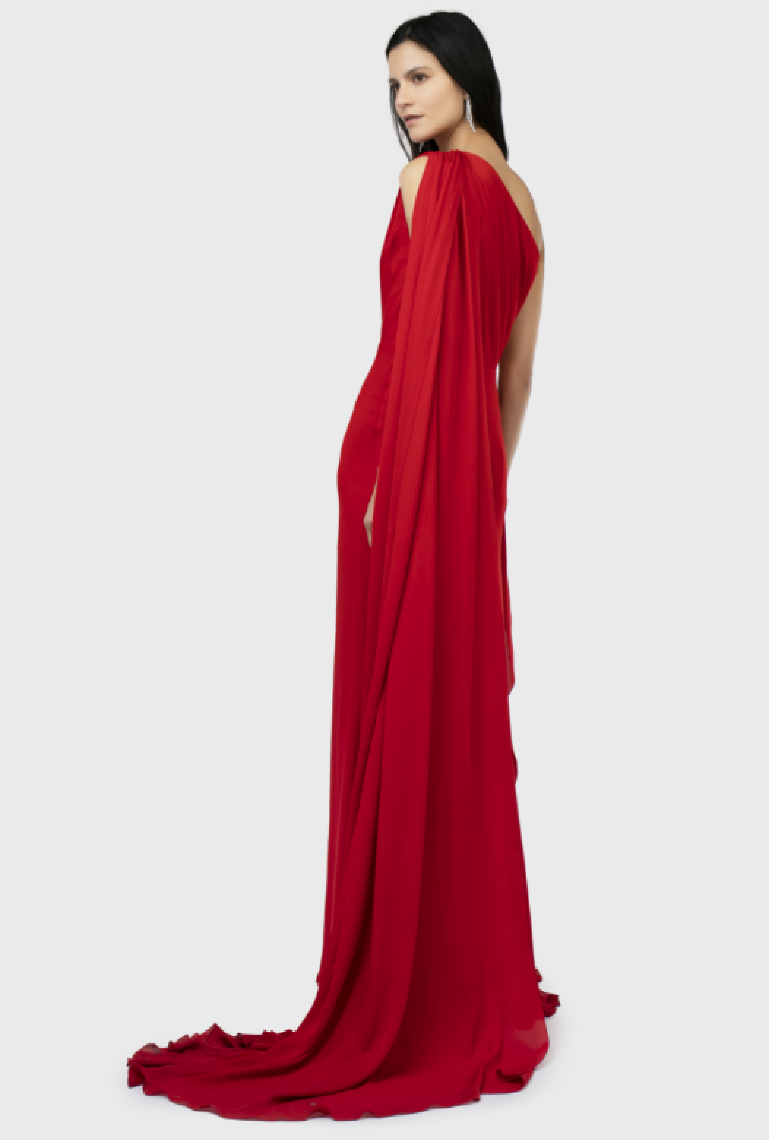 Robe Red Asymetric
