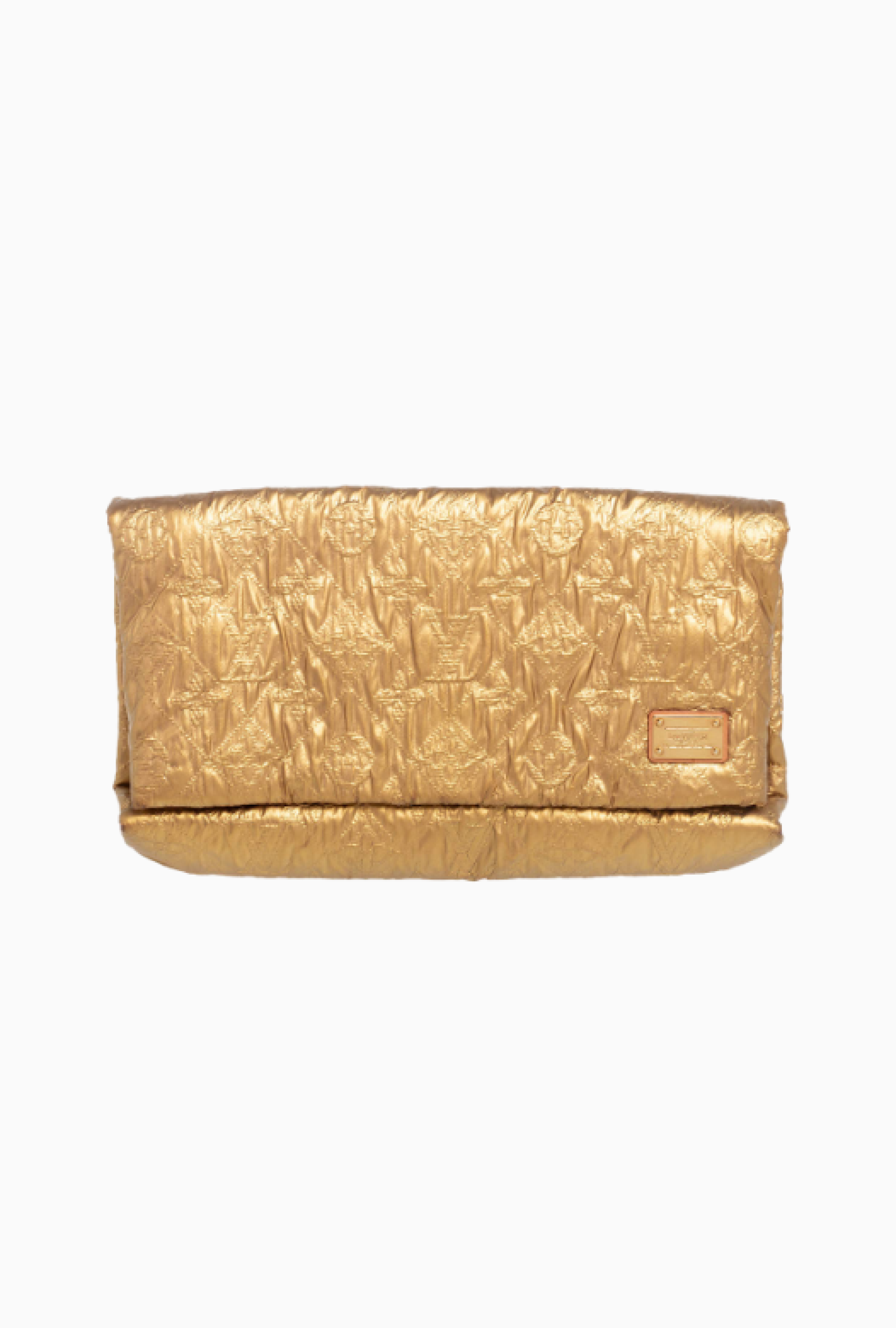 Pochette Cuir Doré