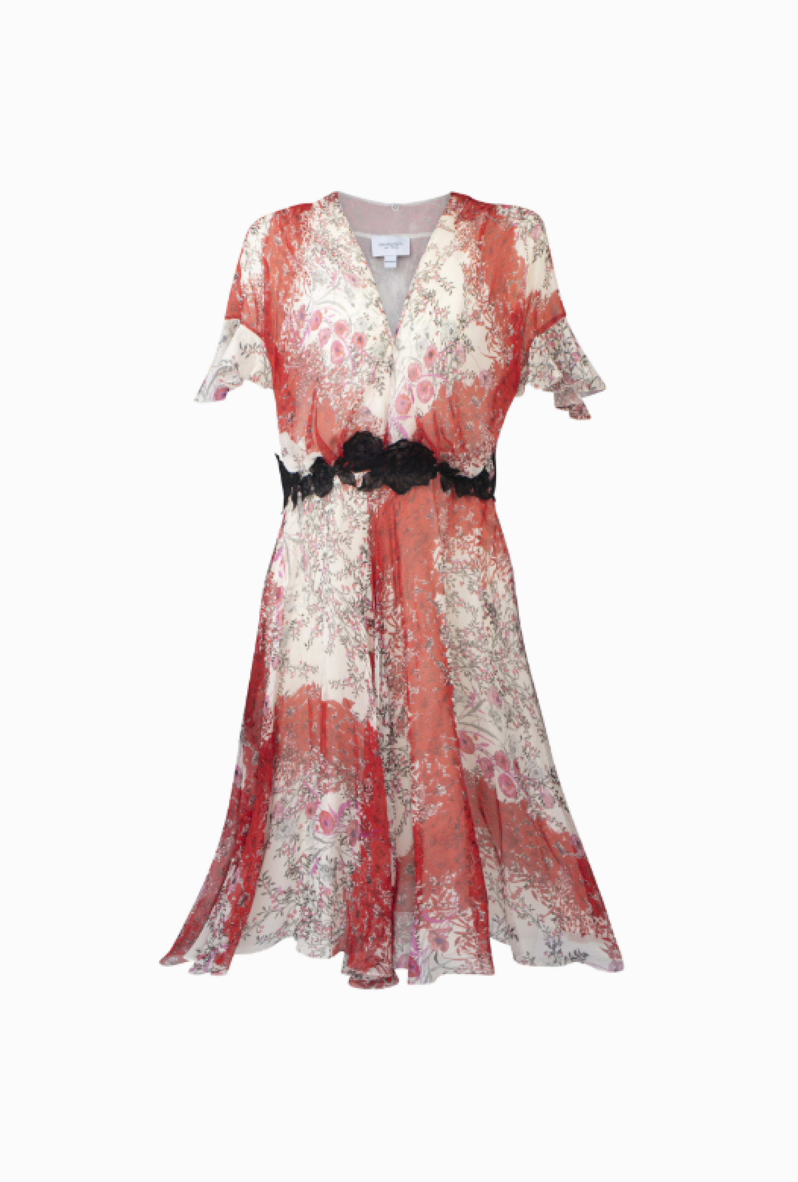 Robe Red Floral