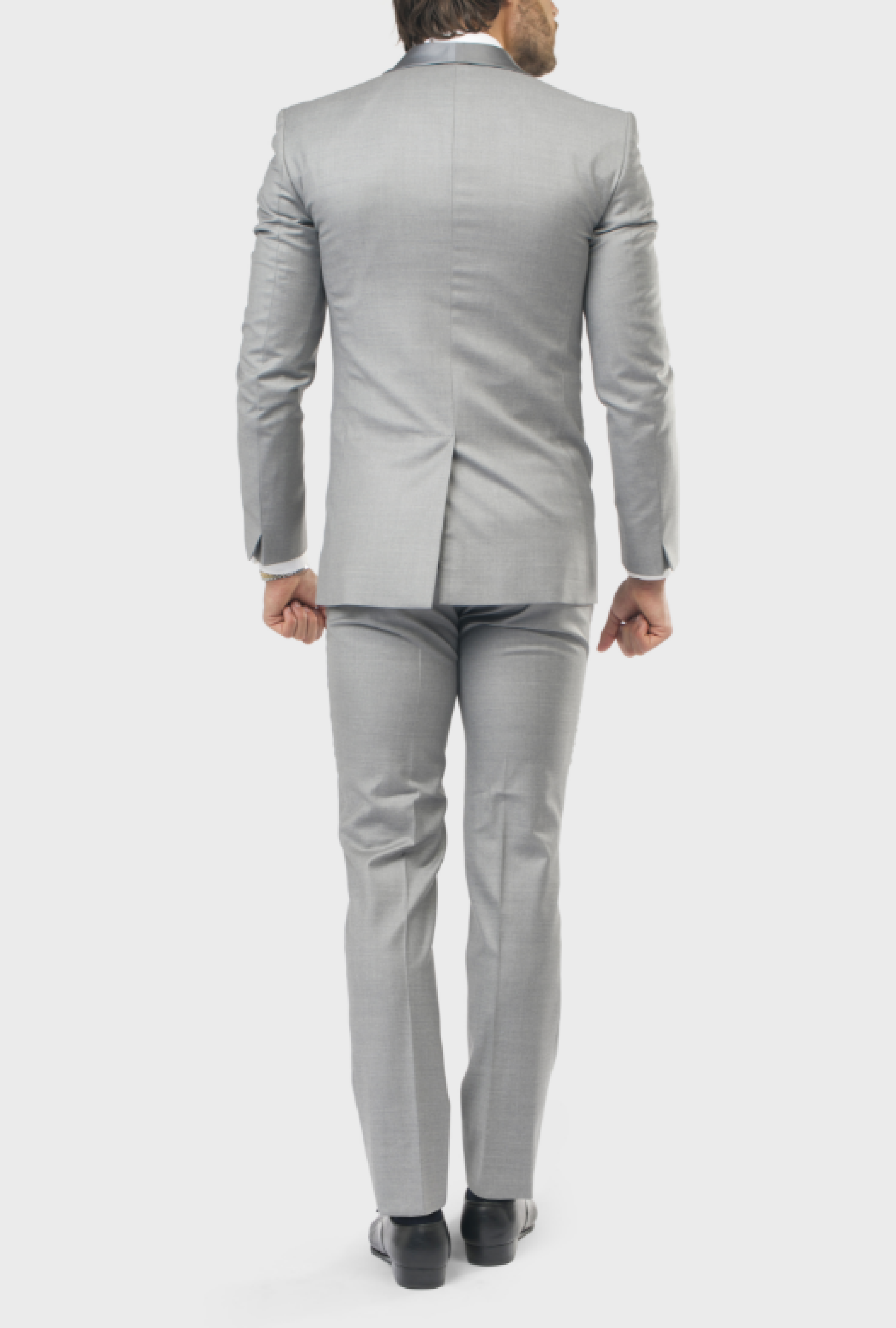 Smoking Gris Col Châle