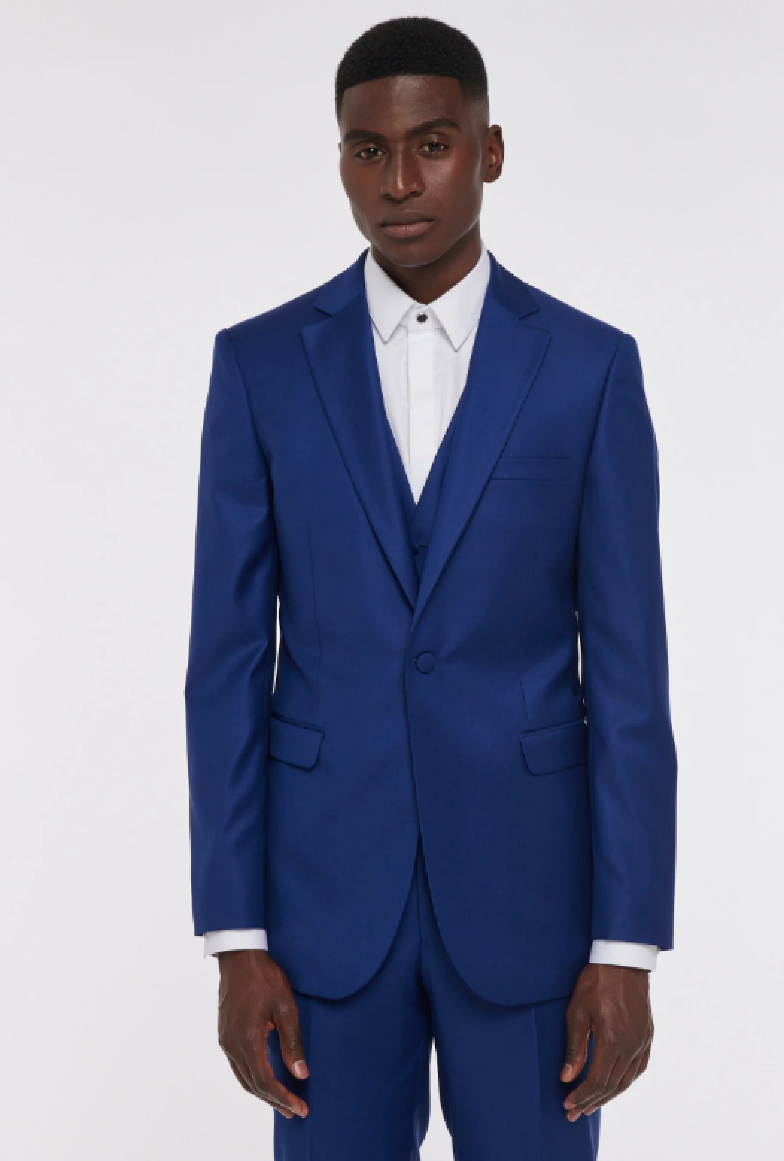 Costume Bleu Lumineux Laine