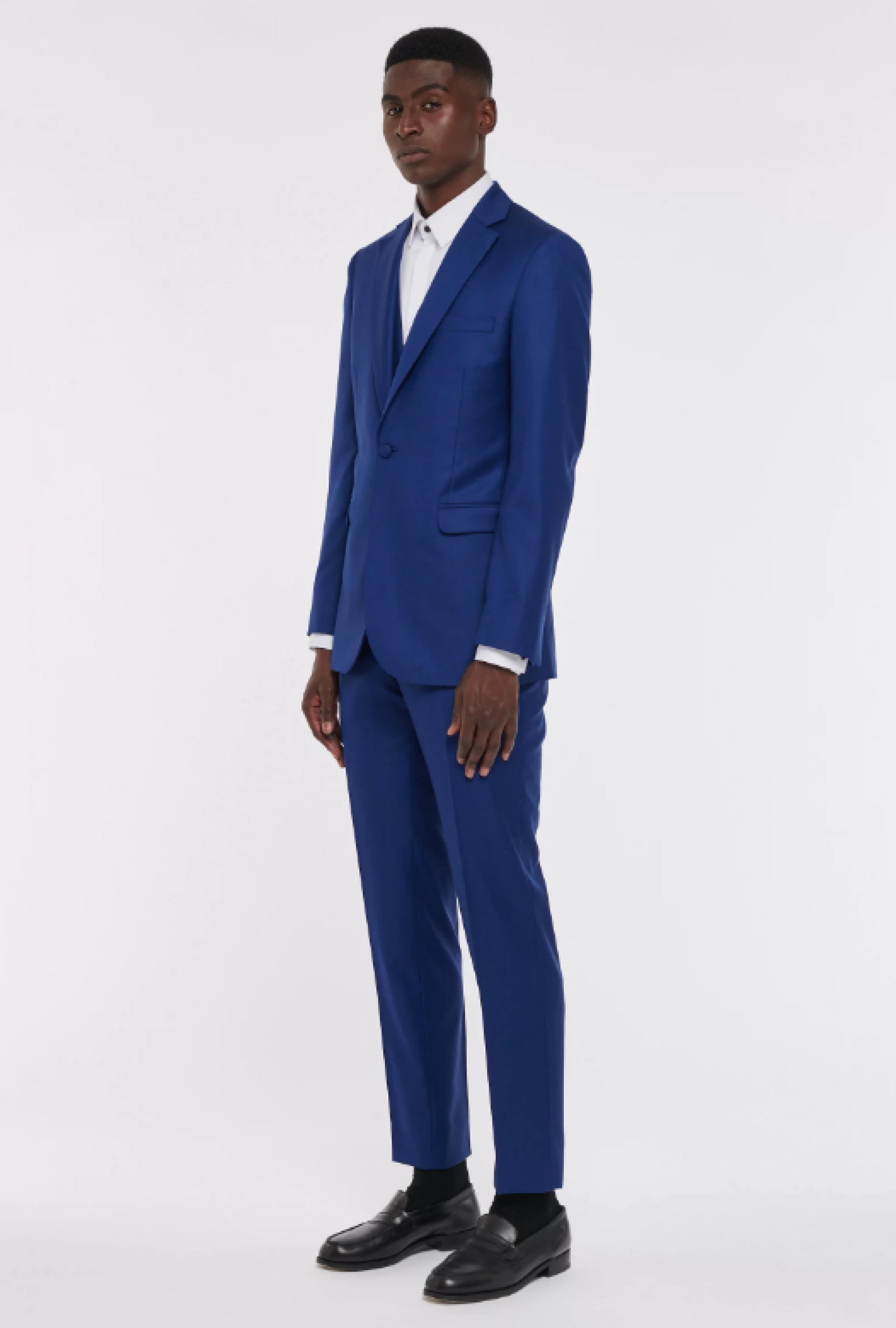 Costume Bleu Lumineux Laine