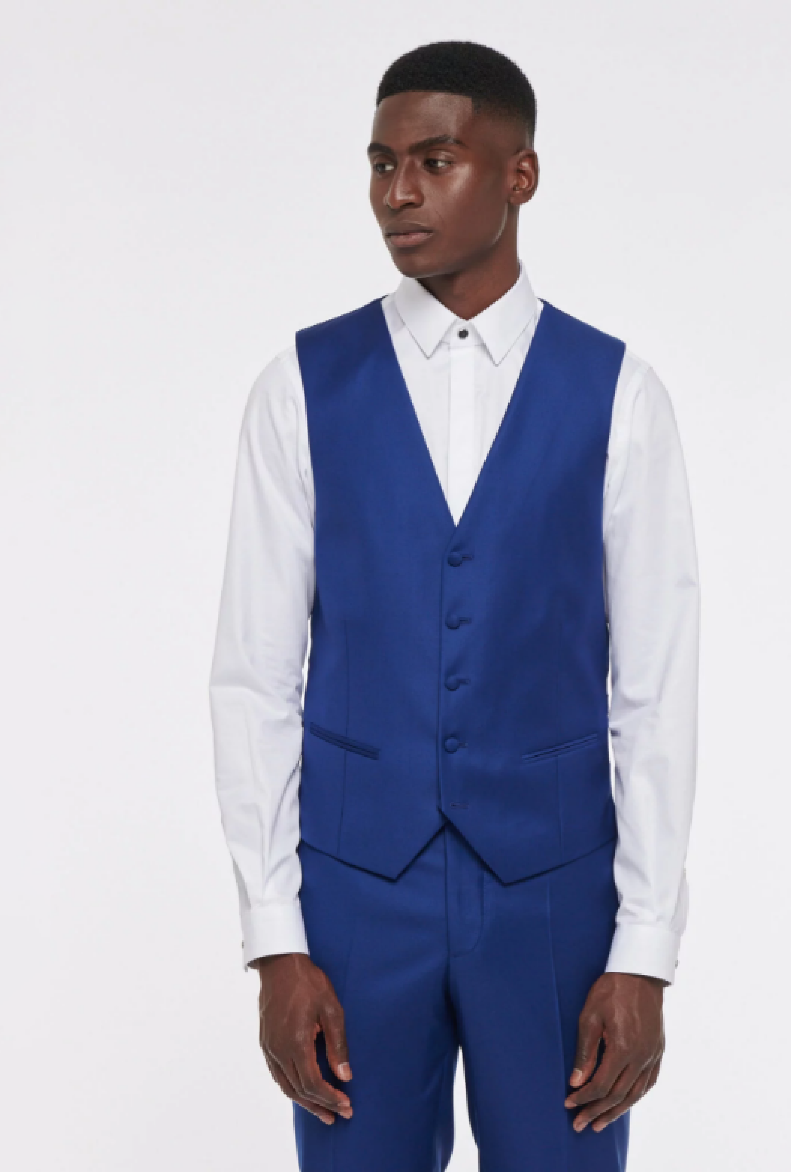 Costume Bleu Lumineux Laine