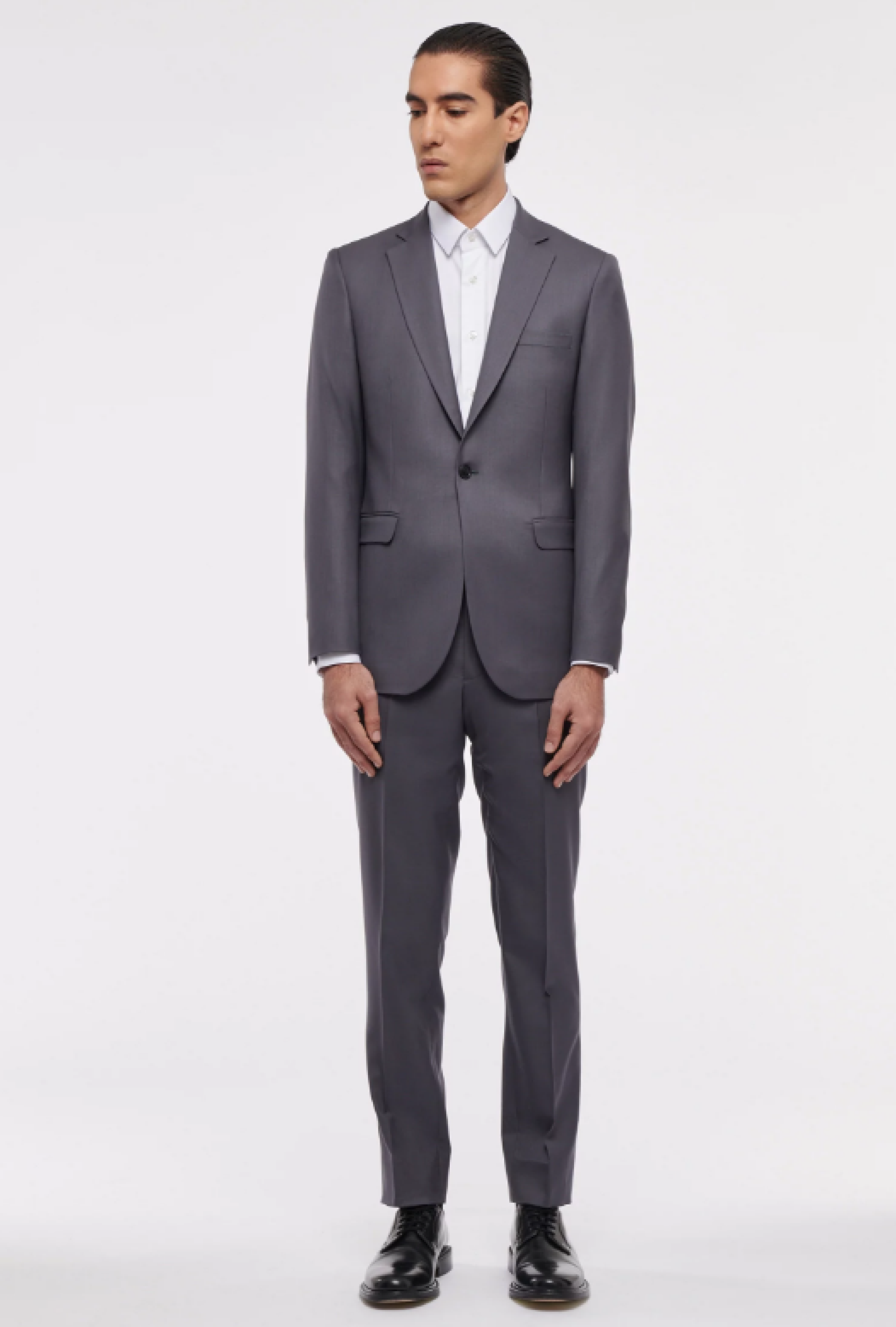 Costume Gris Col Classique