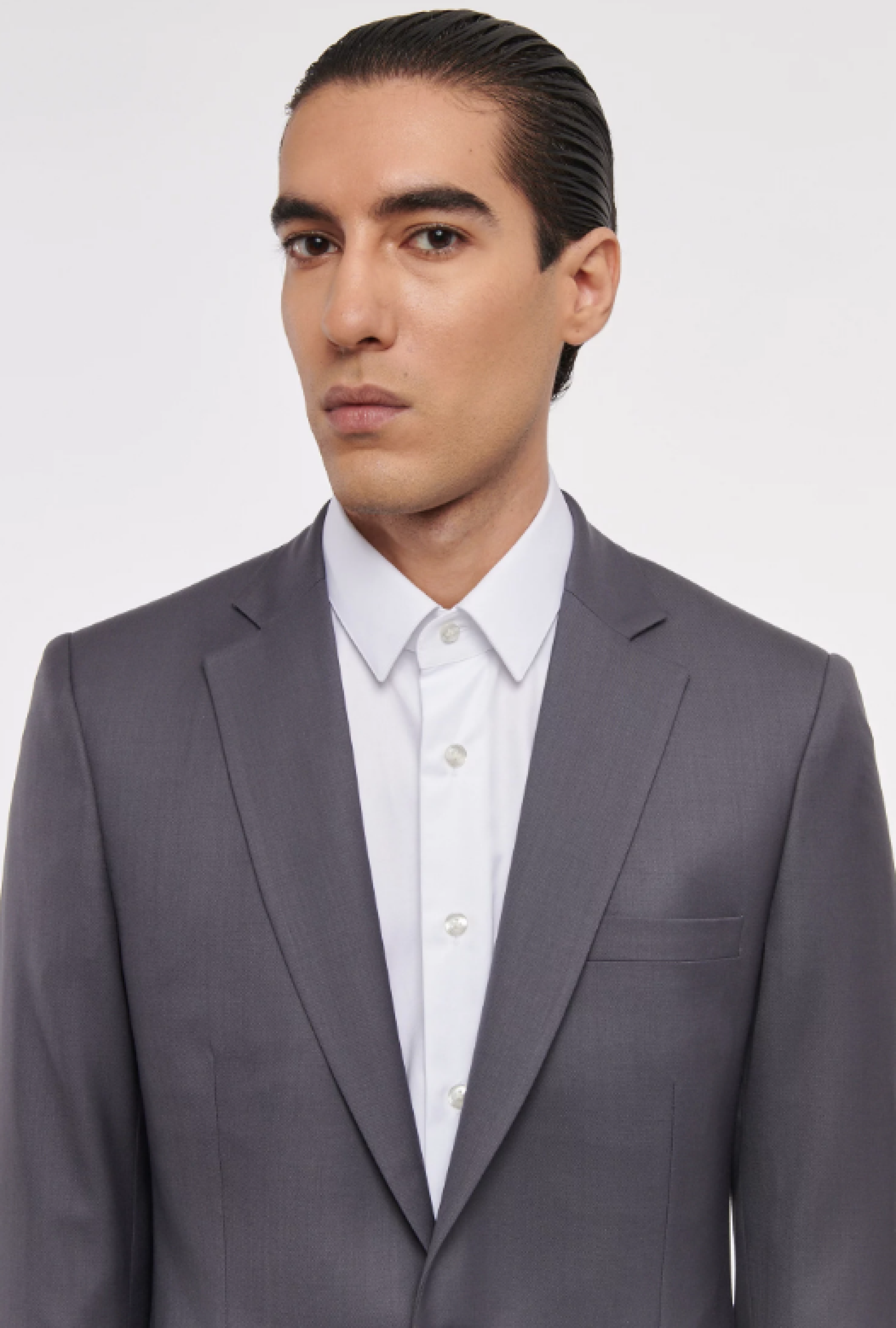 Costume Gris Col Classique