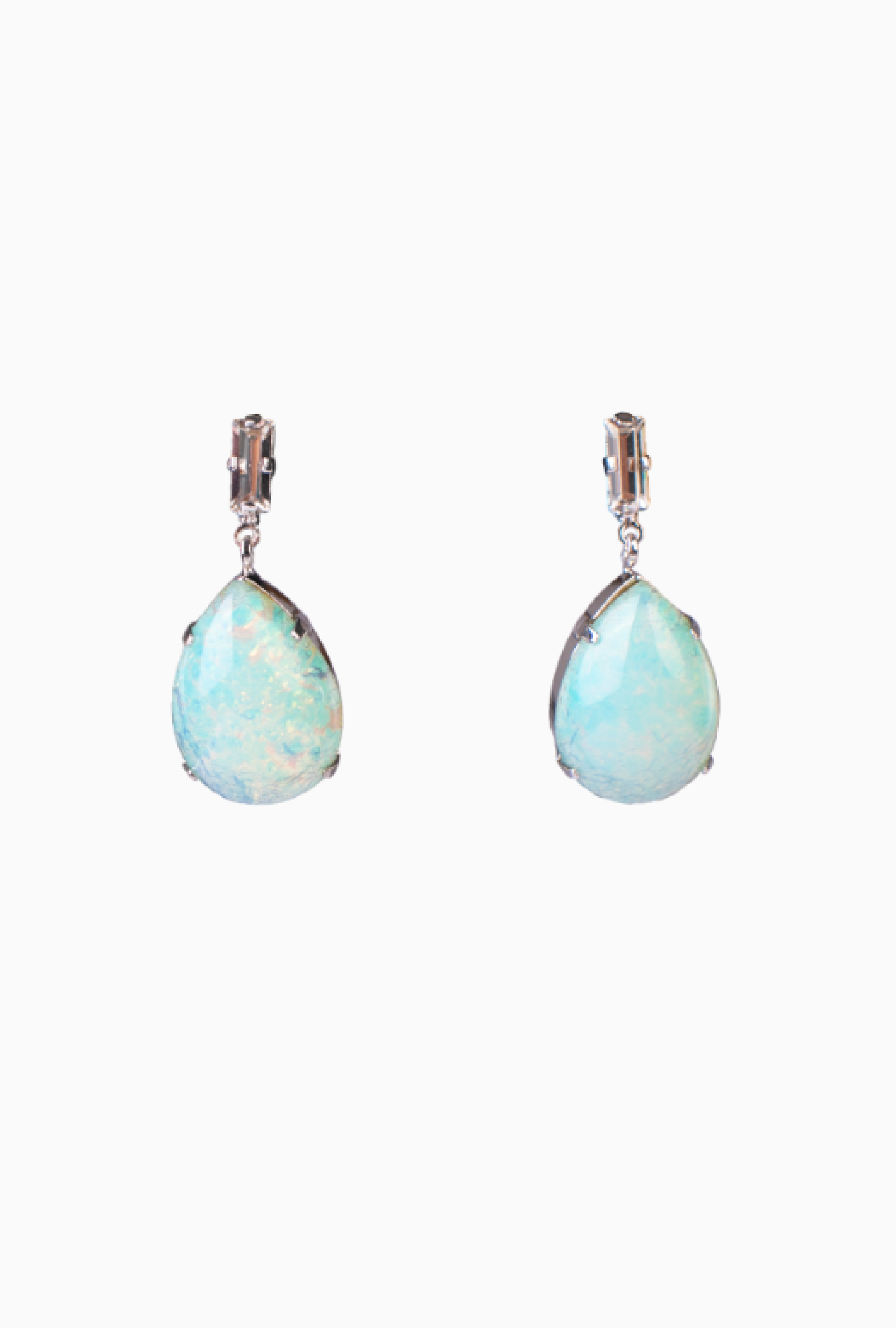 Boucles D'oreille Gouttes Opal Blue