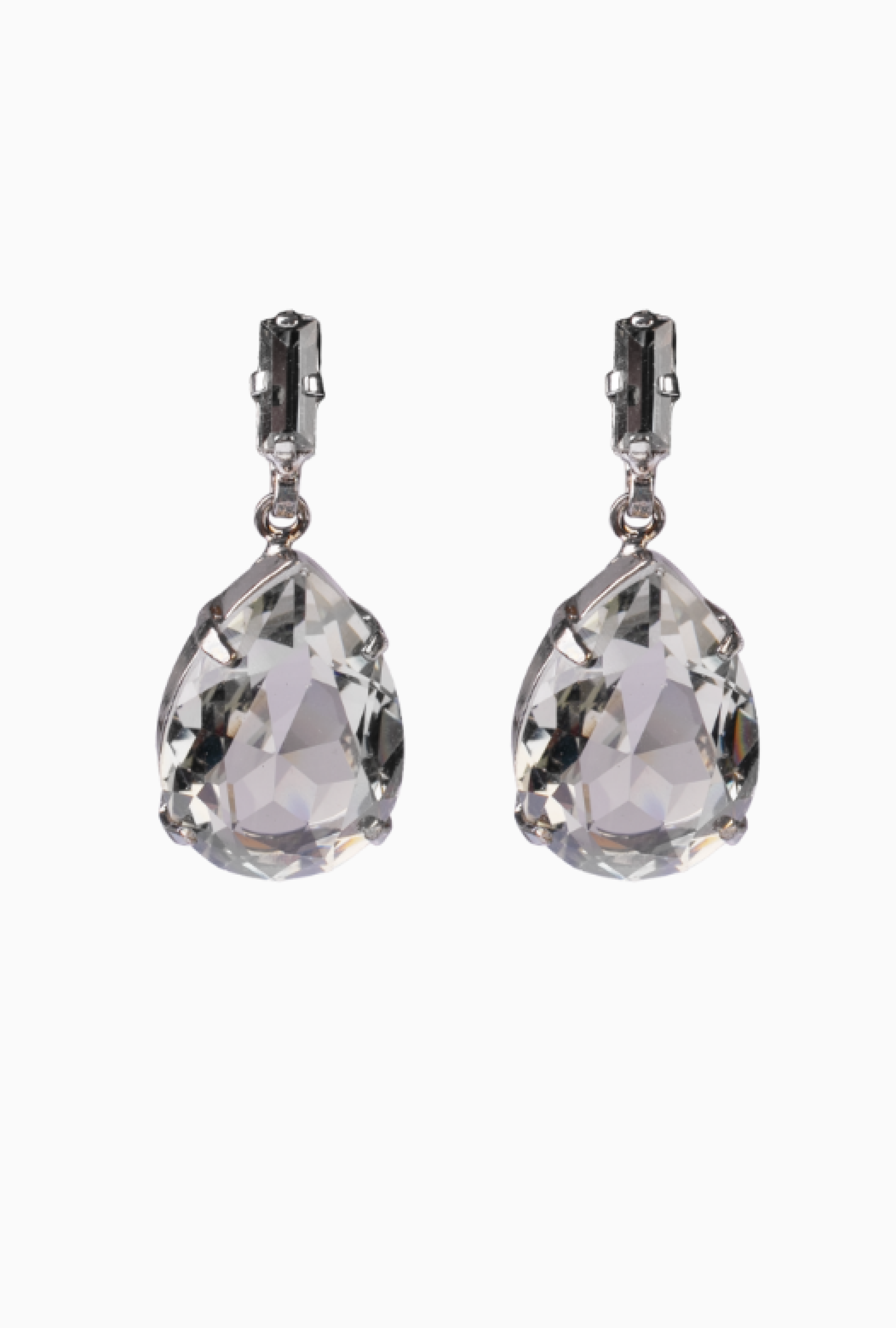 Boucles D'oreille Gouttes Cristal Black