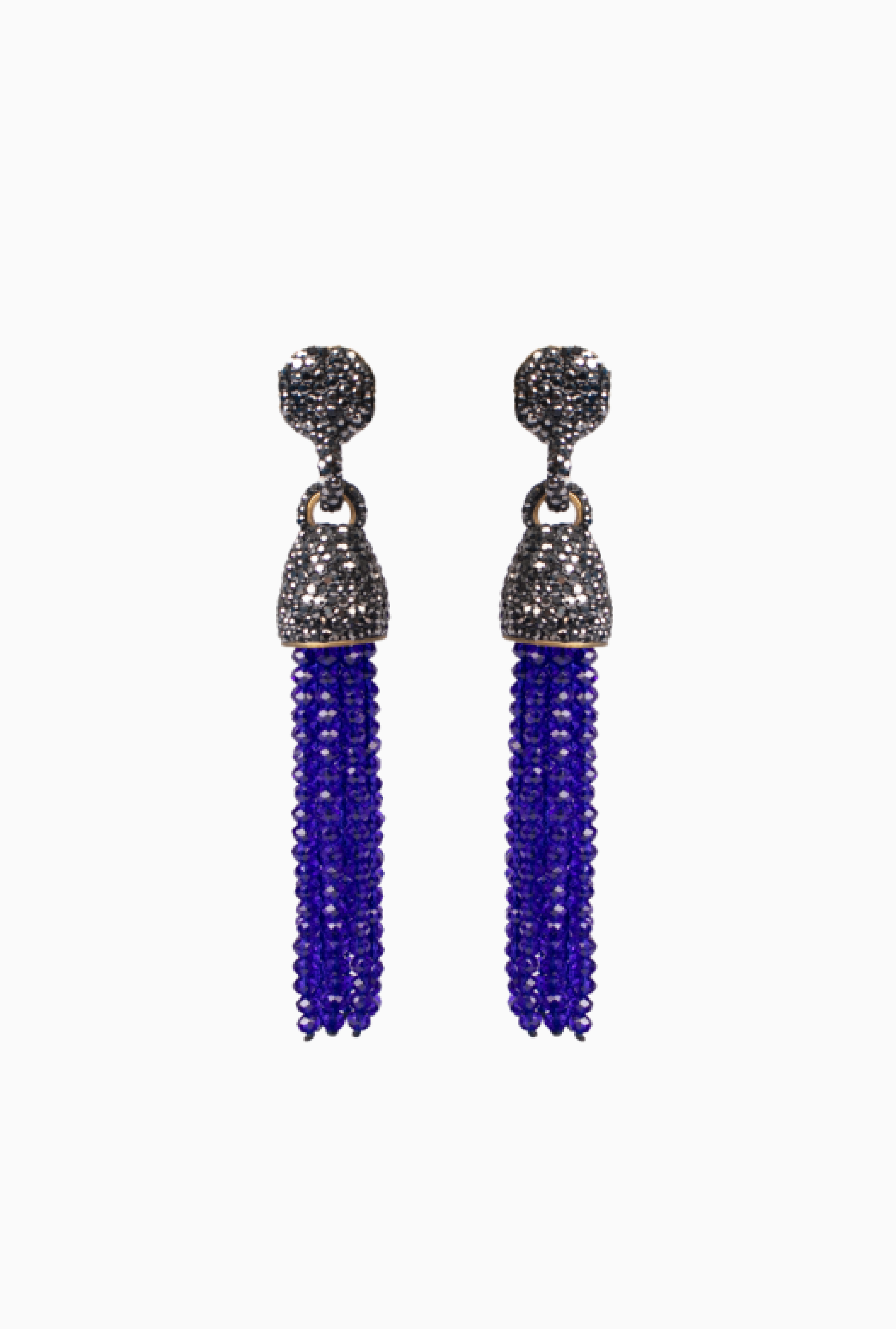 Boucles d'Oreilles Gatsby Bleu