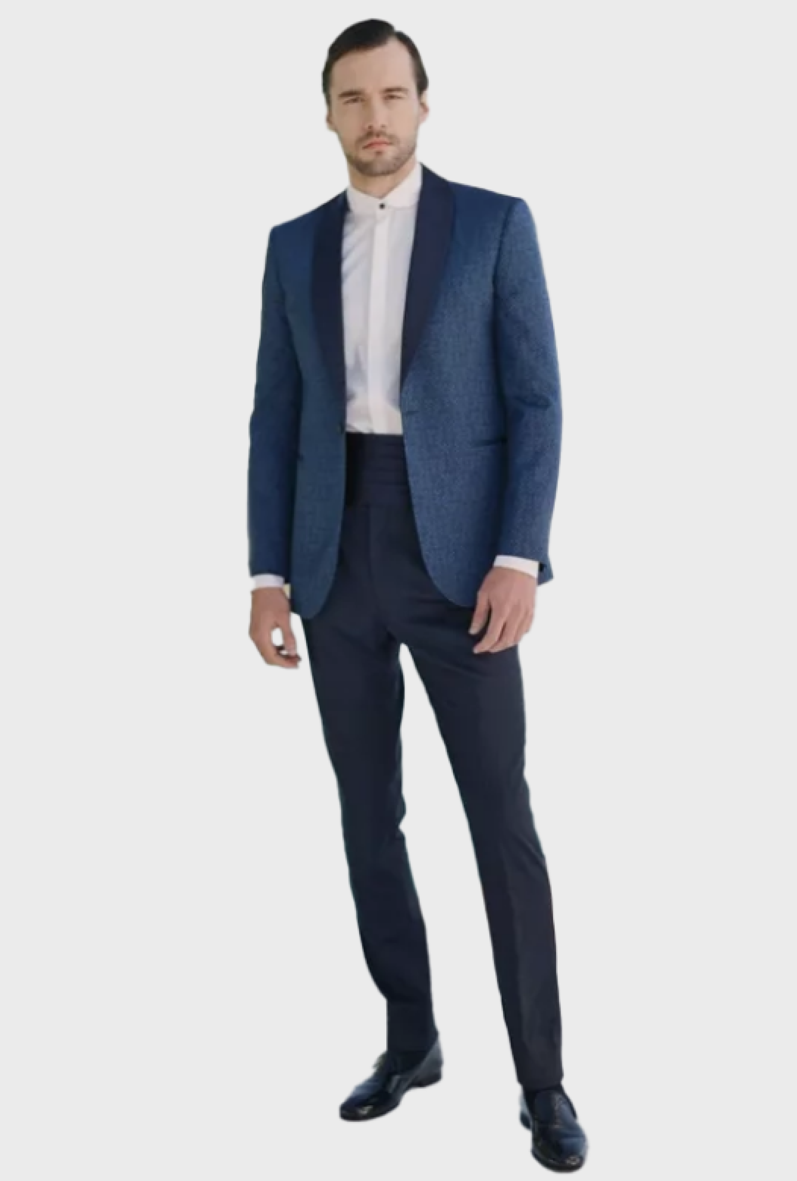 Veste Smoking Bleu Fantaisie