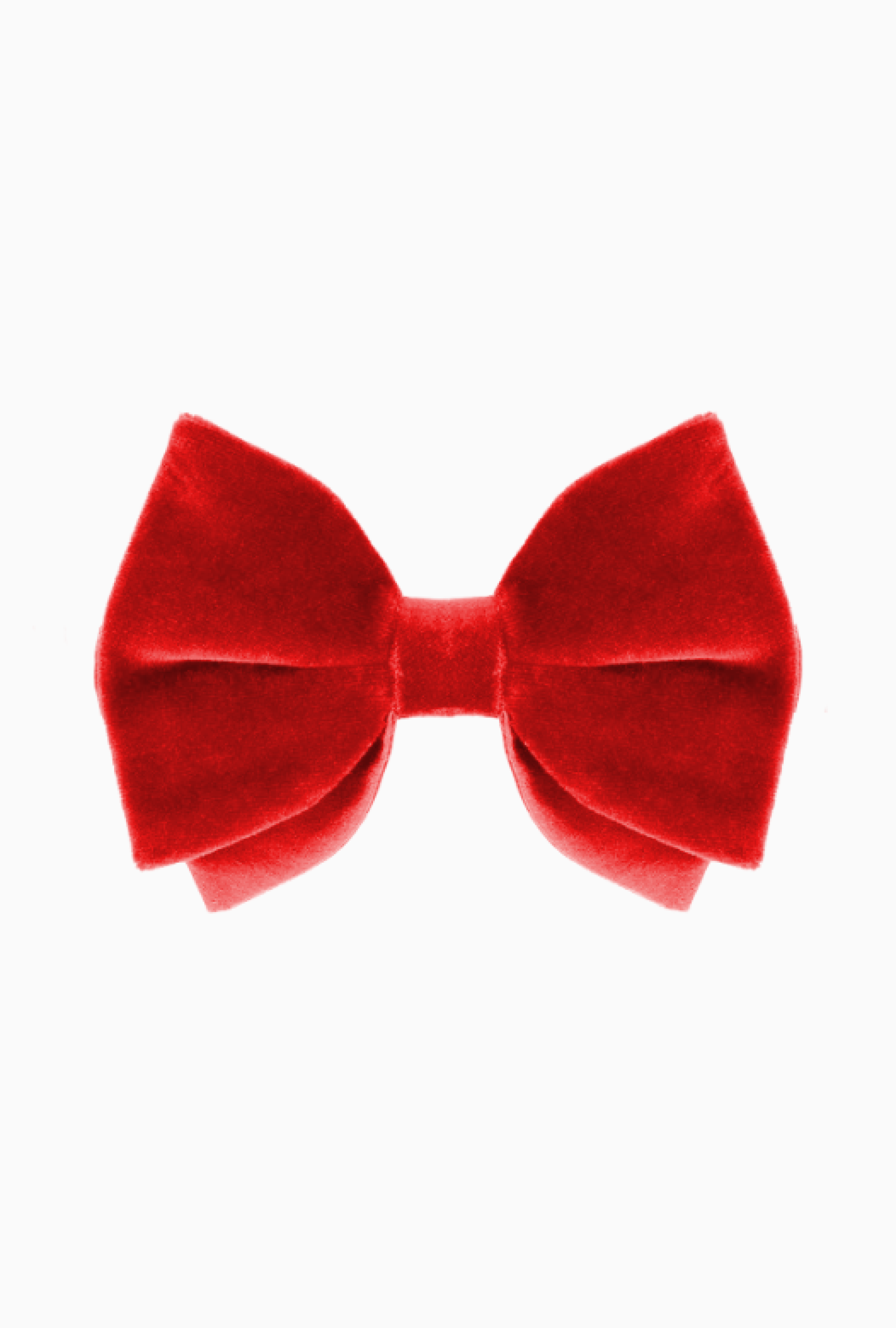 Noeud Papillon Velours Vermillon