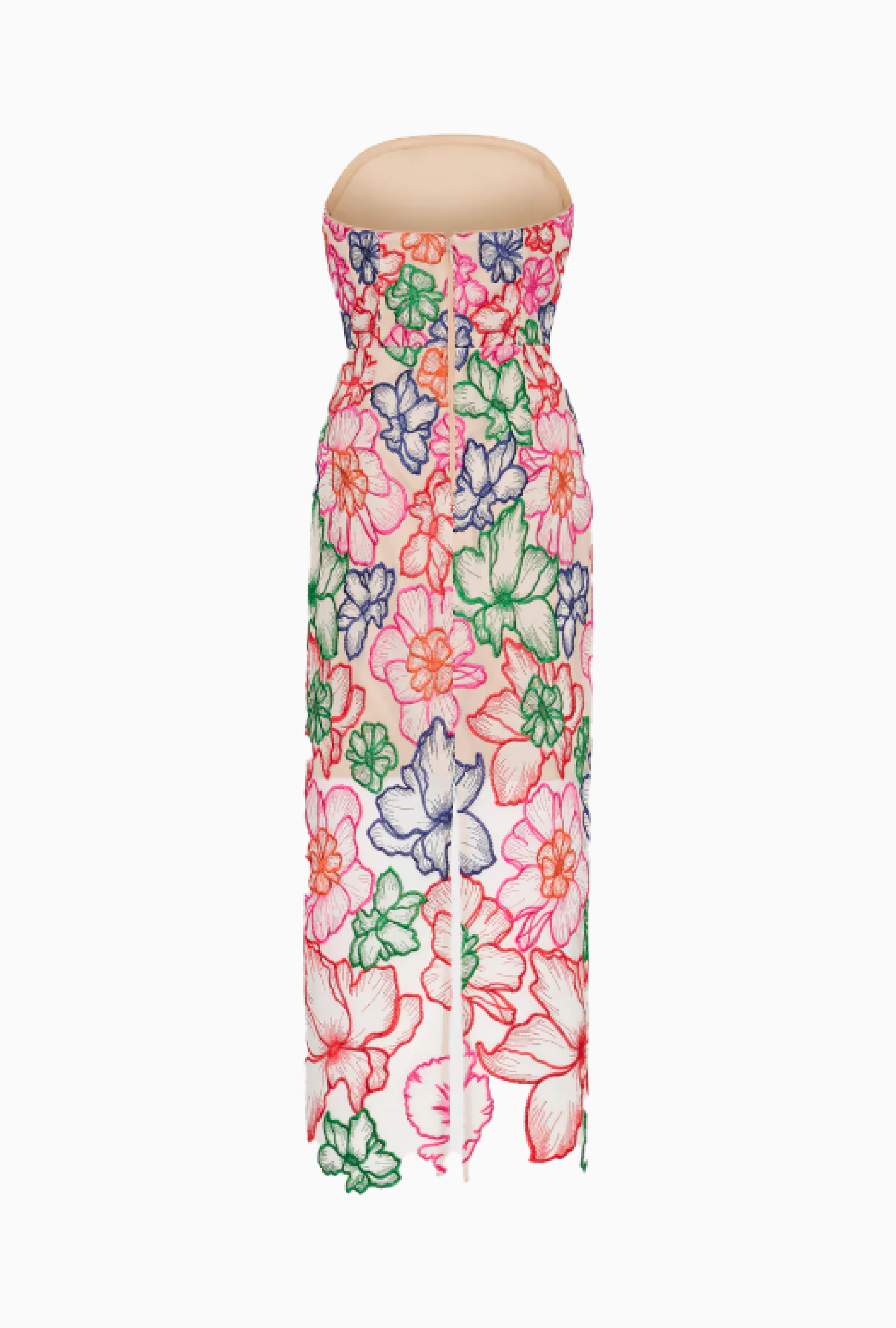 Robe Cascading Floral Embroidered