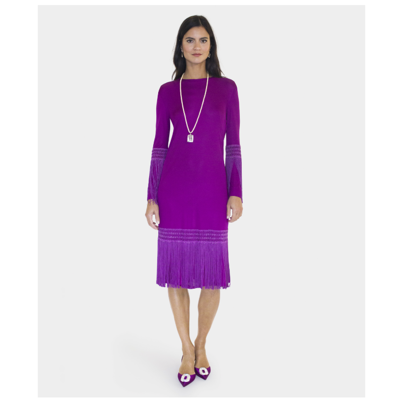 Robe Emilio Pucci Franges Violettes