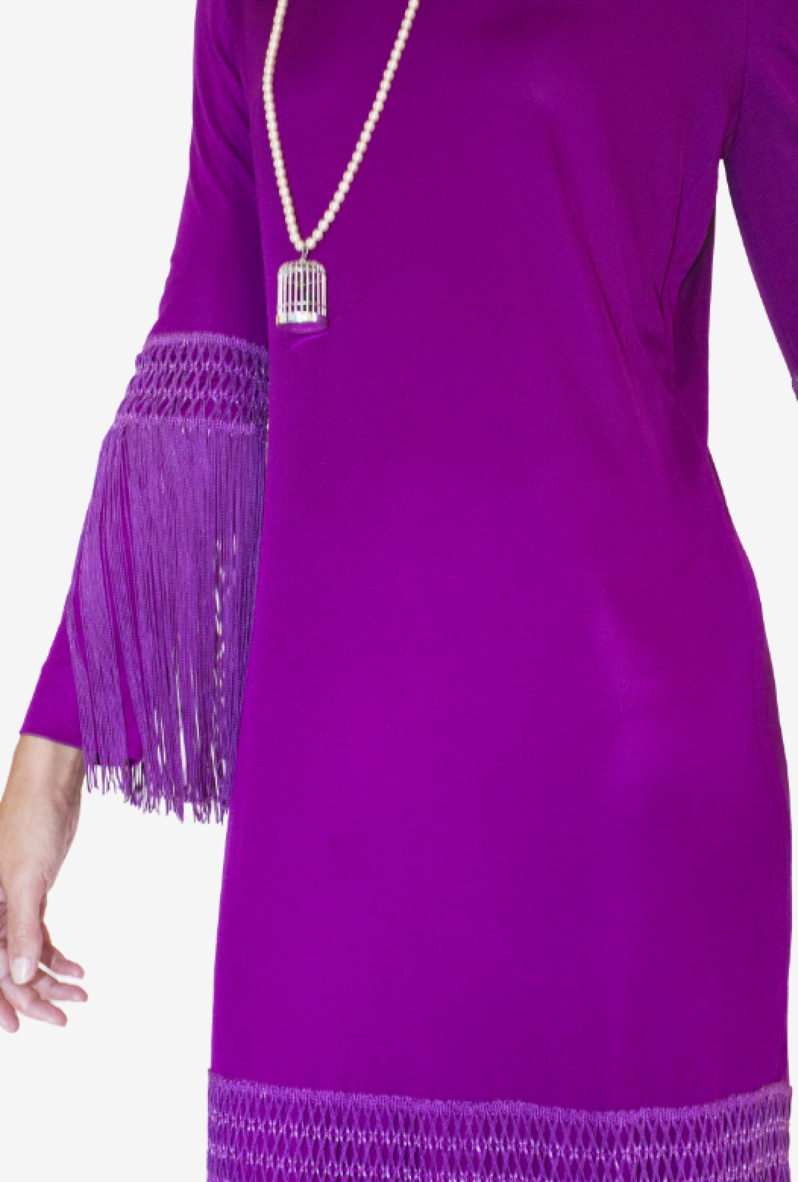 Robe Franges Violettes