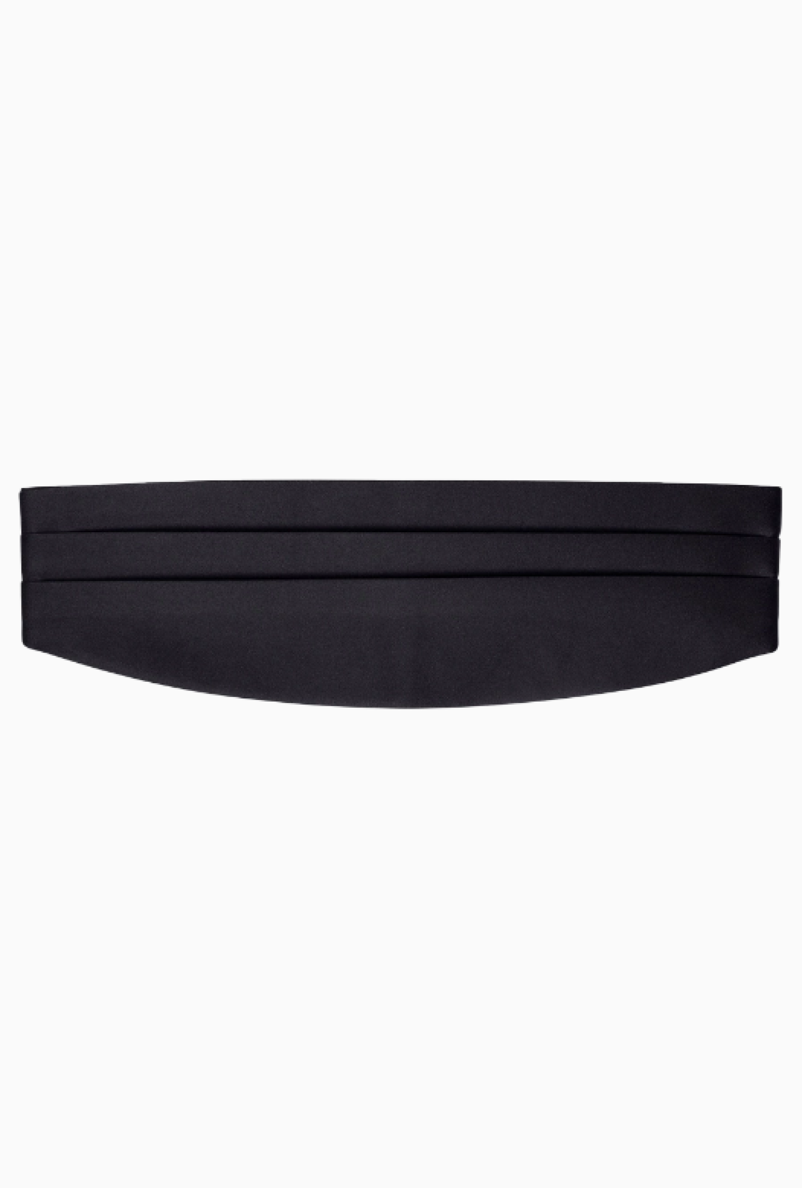 Ceinture Plissée Satin Noir