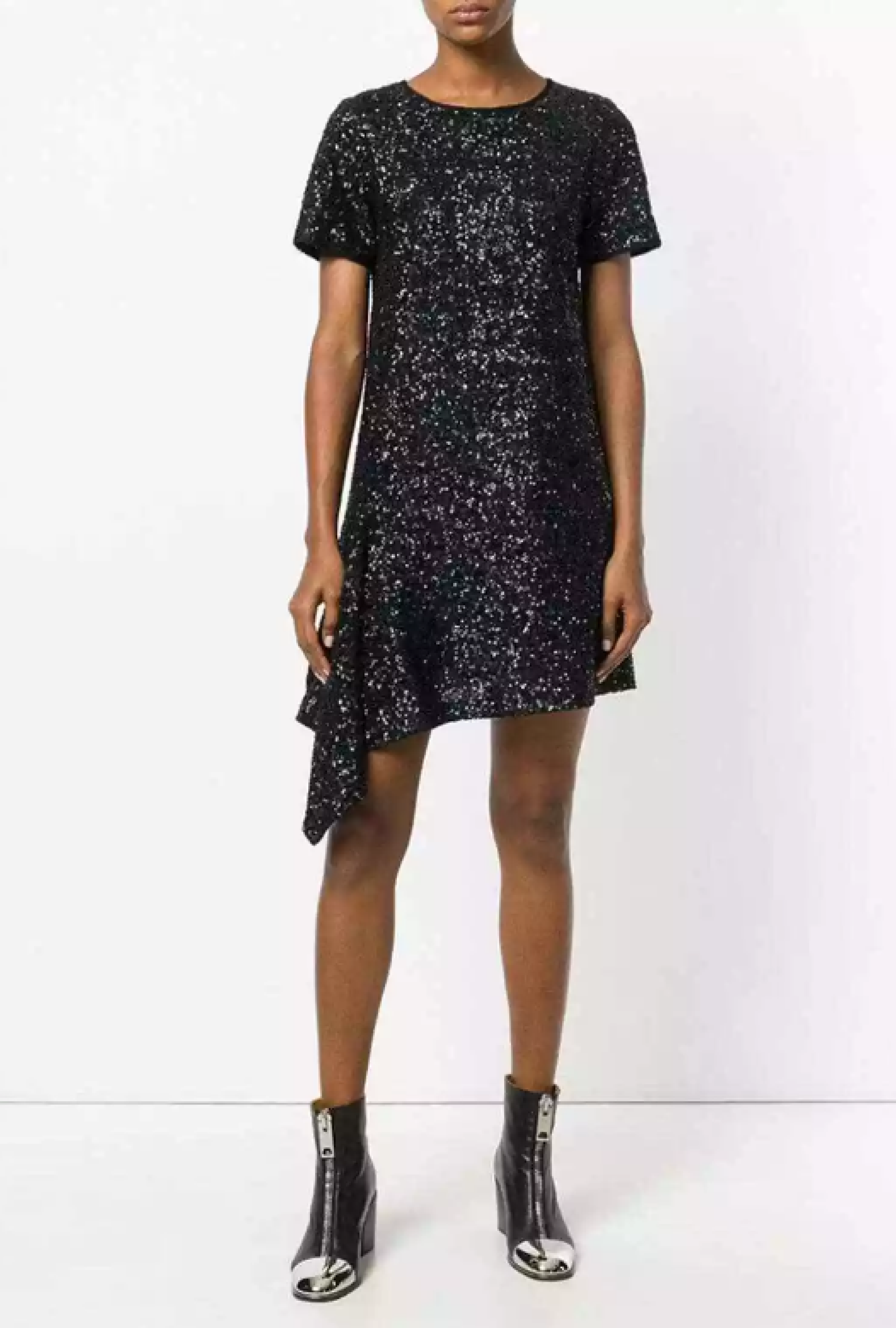 Robe Noire à Paillettes