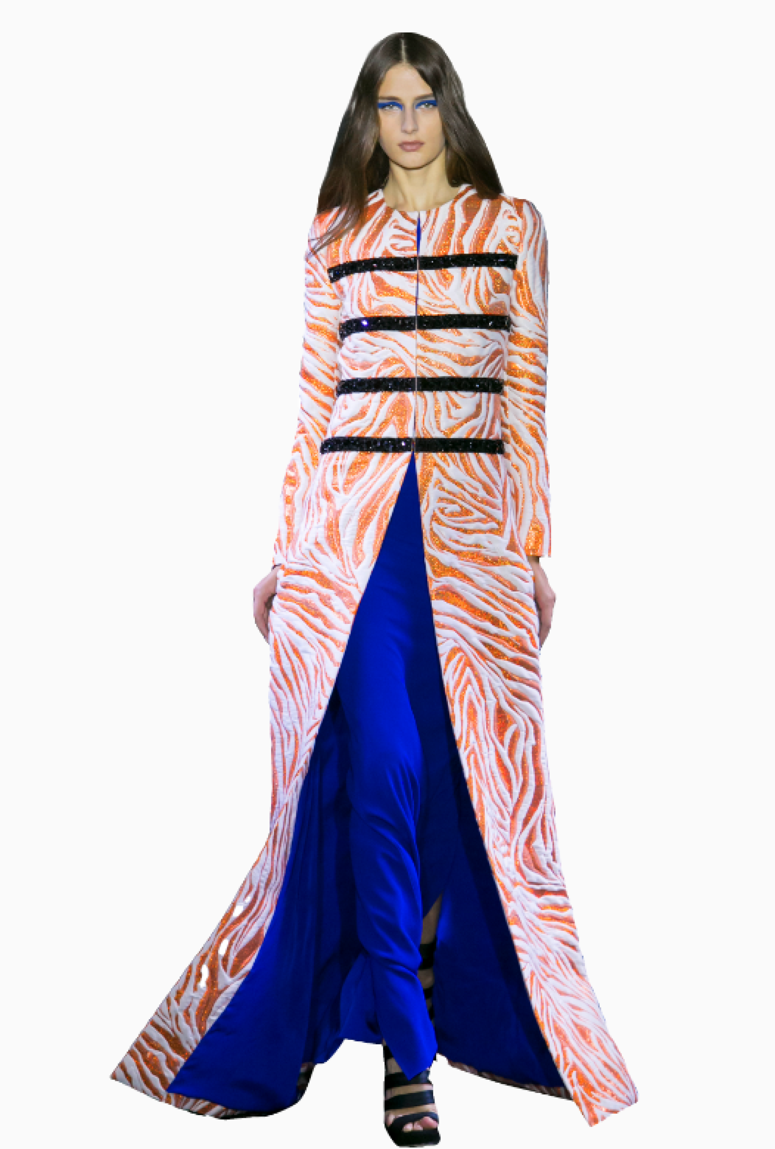 Manteau Orange Zebra