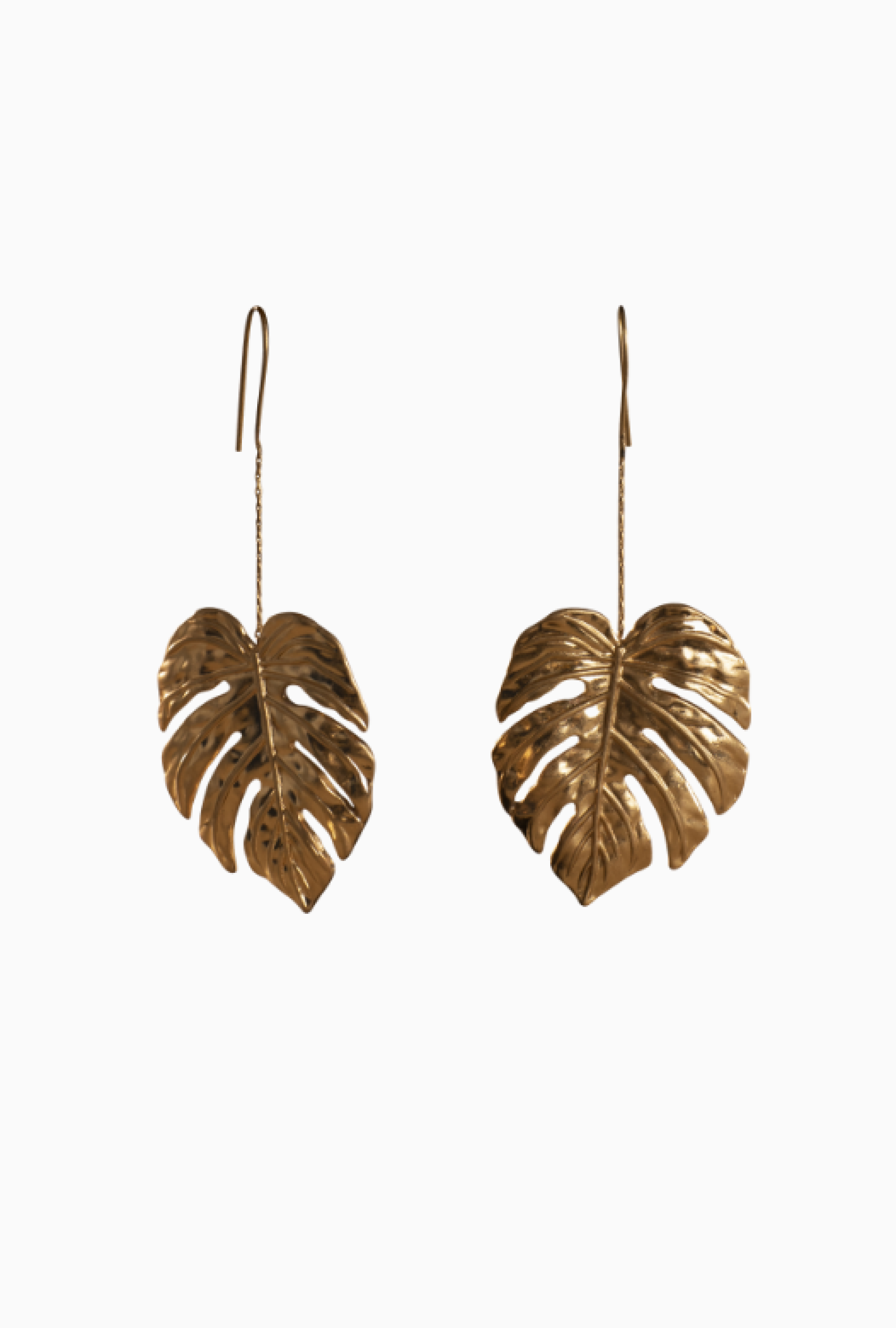Boucles D'Oreilles Feuilles D'Or