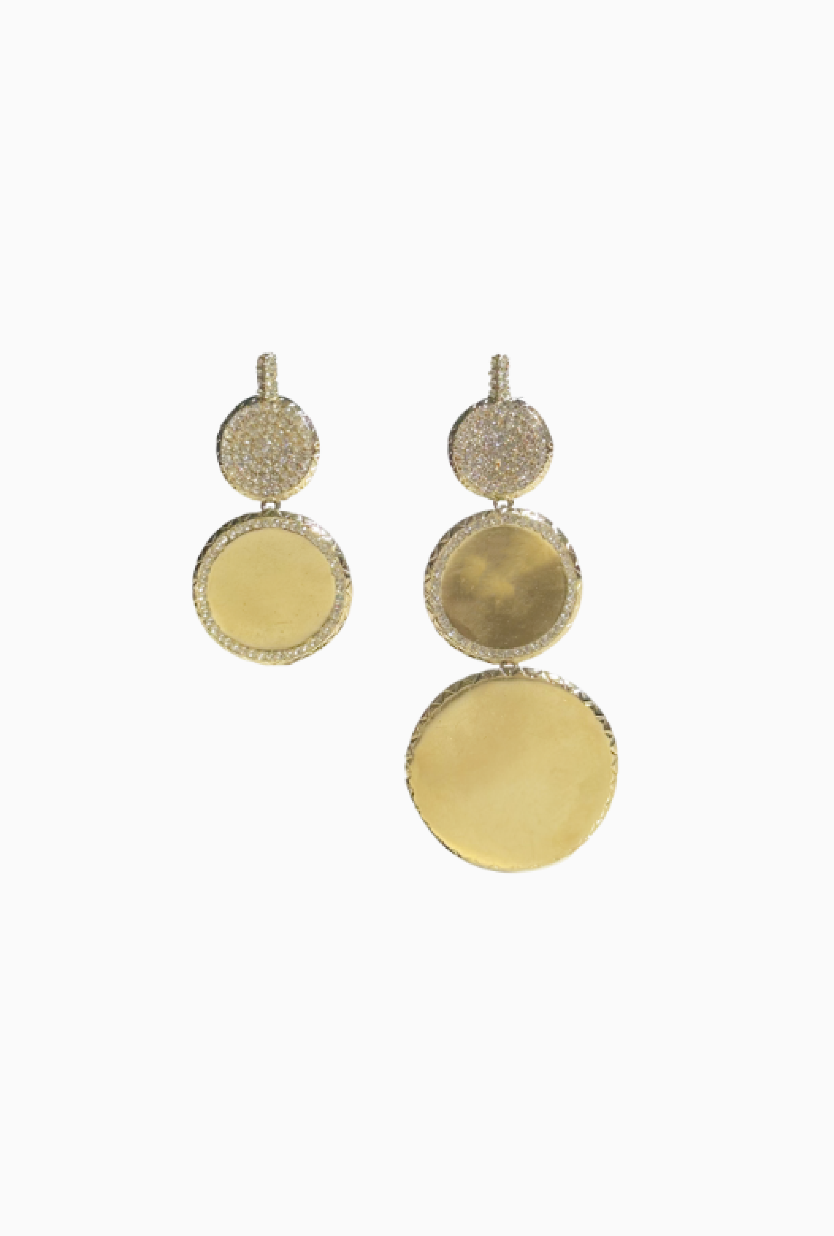 Boucles d'Oreilles Disque d'Or