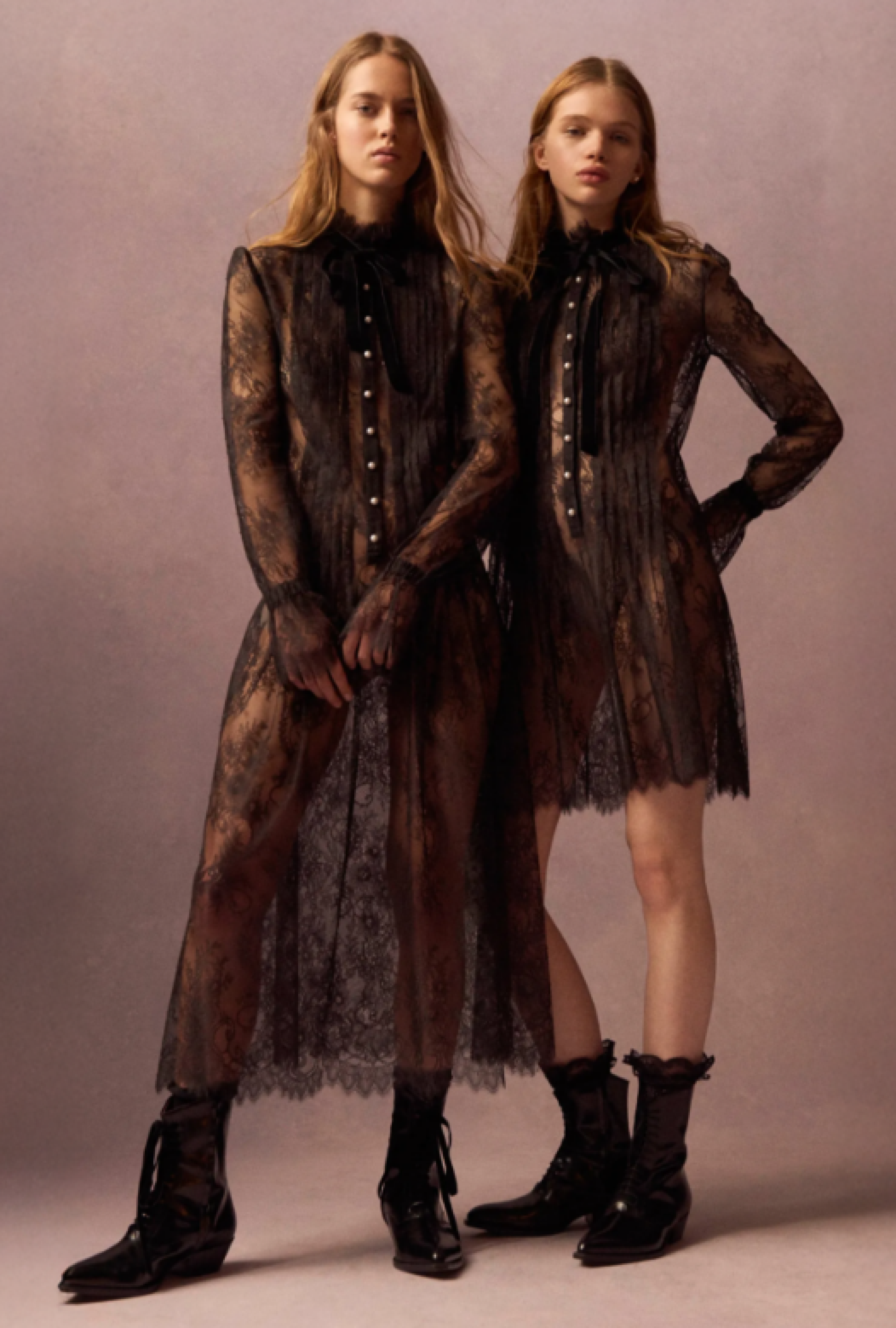 Chemise Dentelle Noire By Lorenzo Serafini