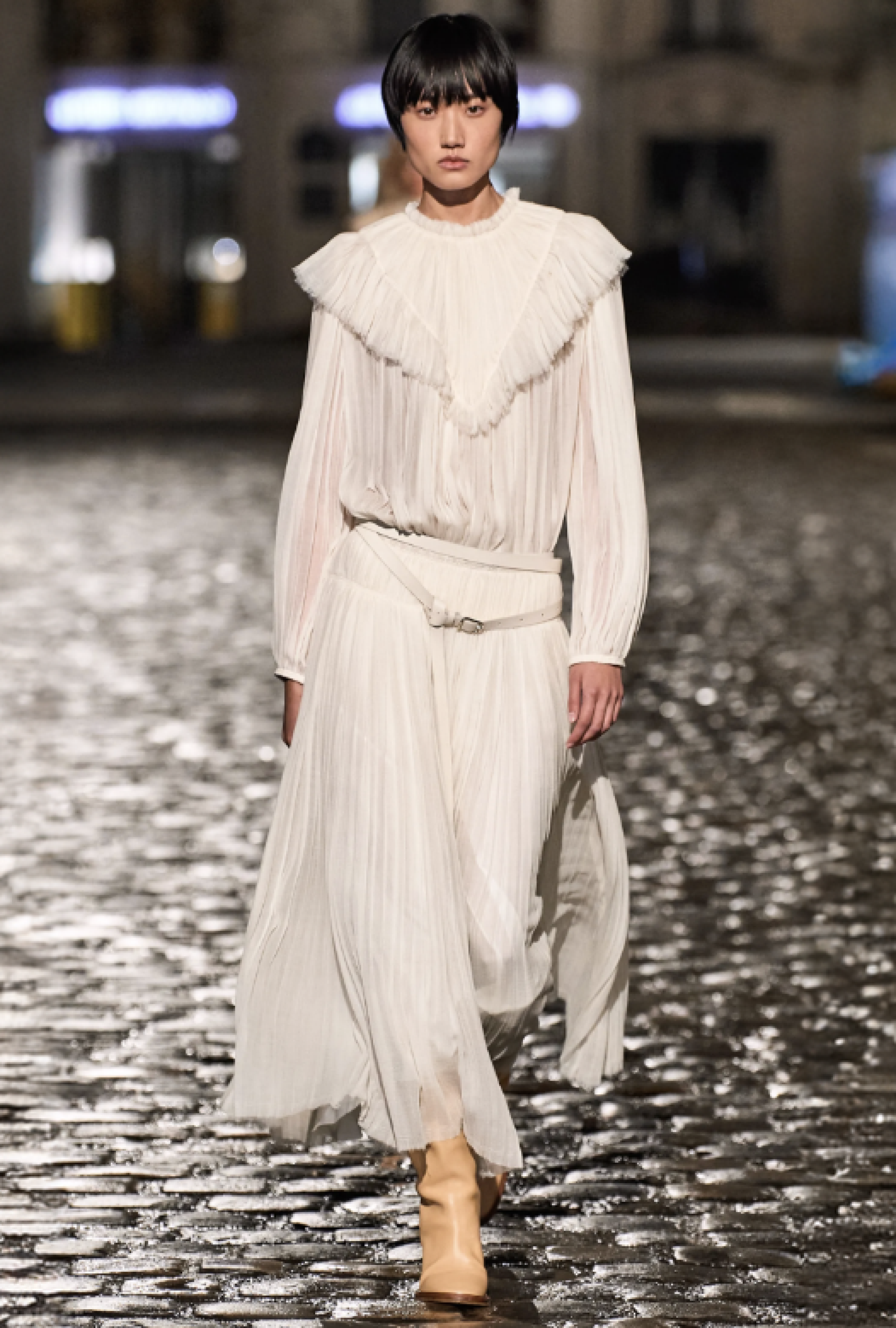 Jupe Crème Bohème Fw 2021 Gabriela Hearst