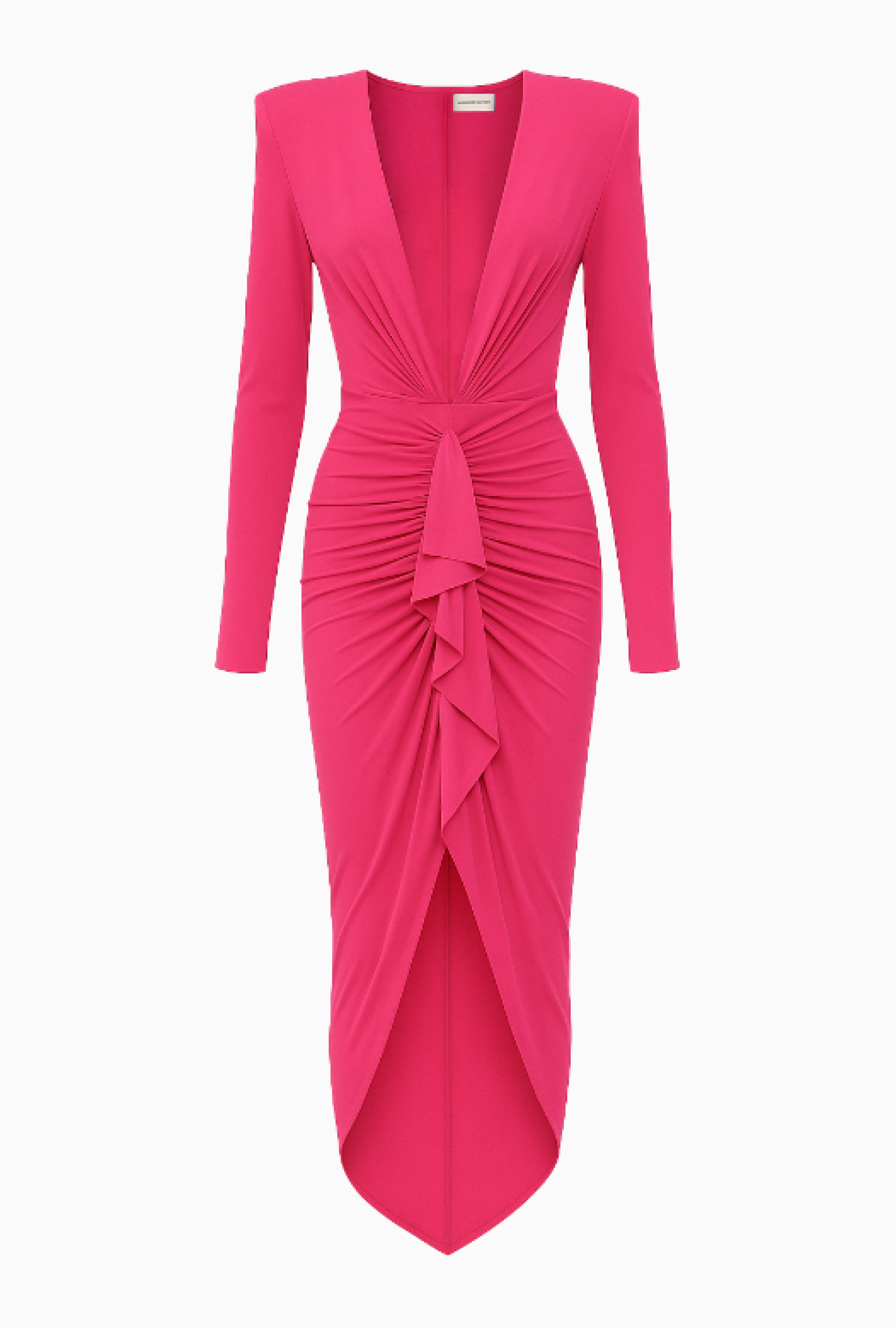 Robe Drapé Fuchsia