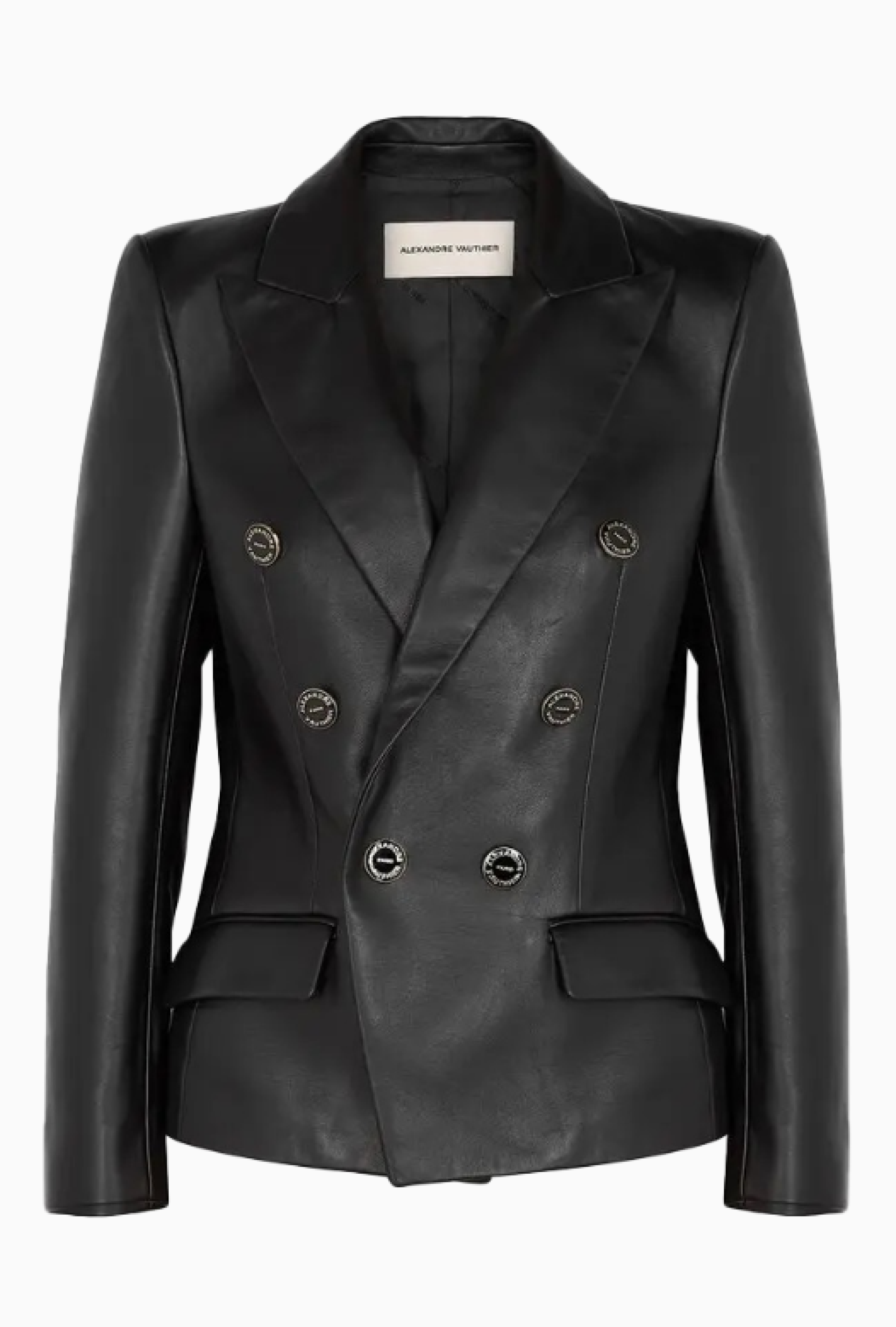 Veste Smoking Cuir Noir