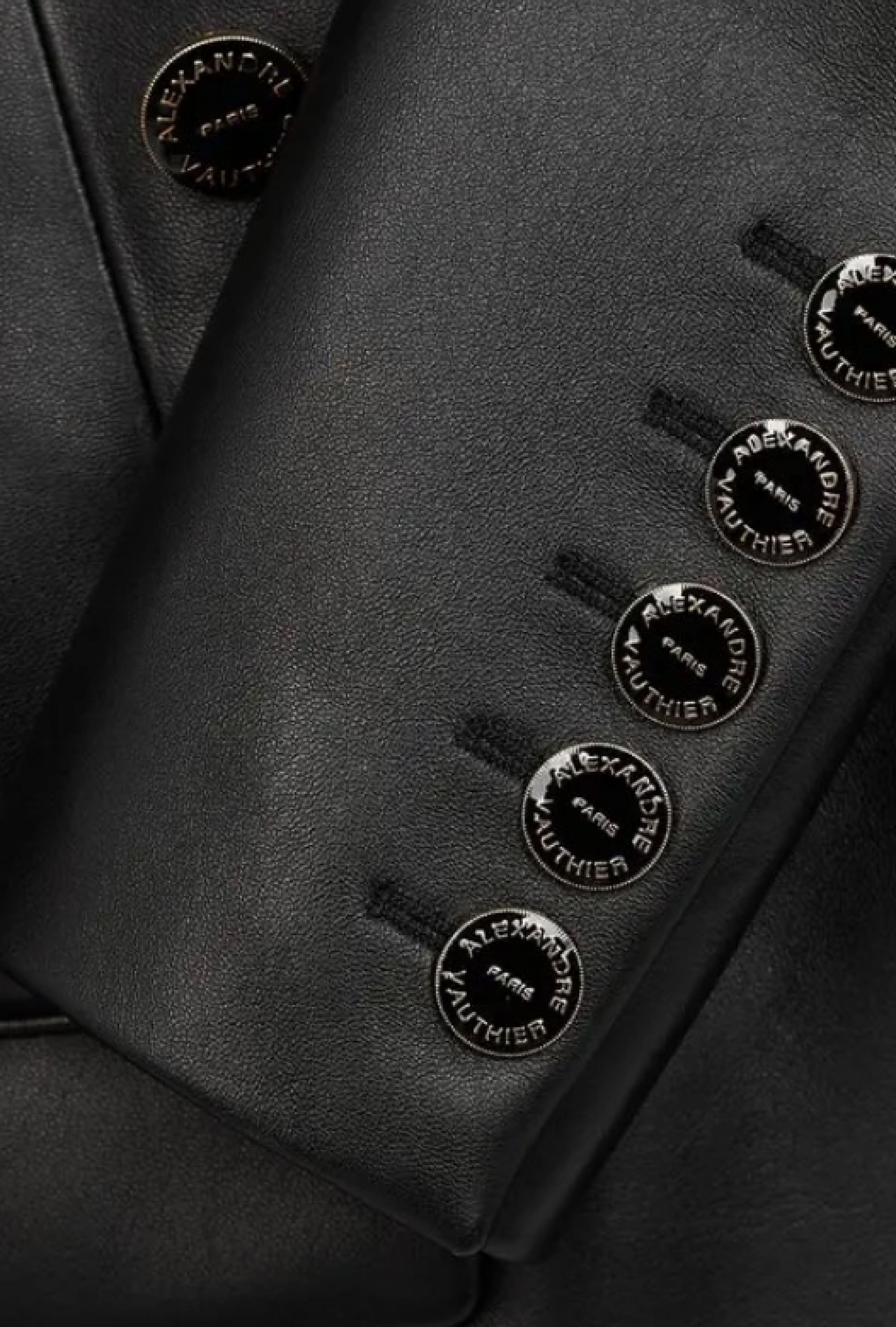 Veste Smoking Cuir Noir