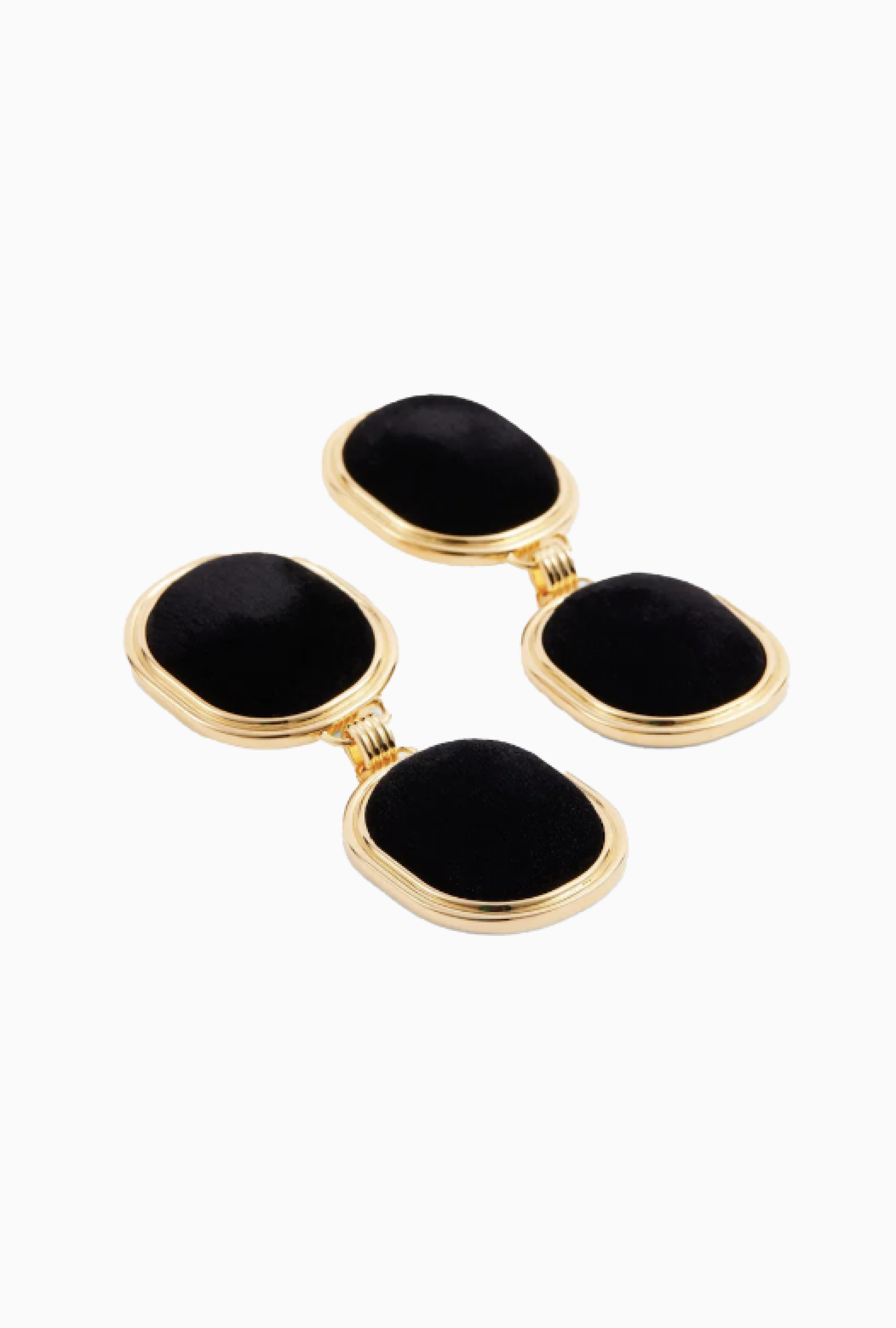 Boucles d’Oreilles Statement Black Gold