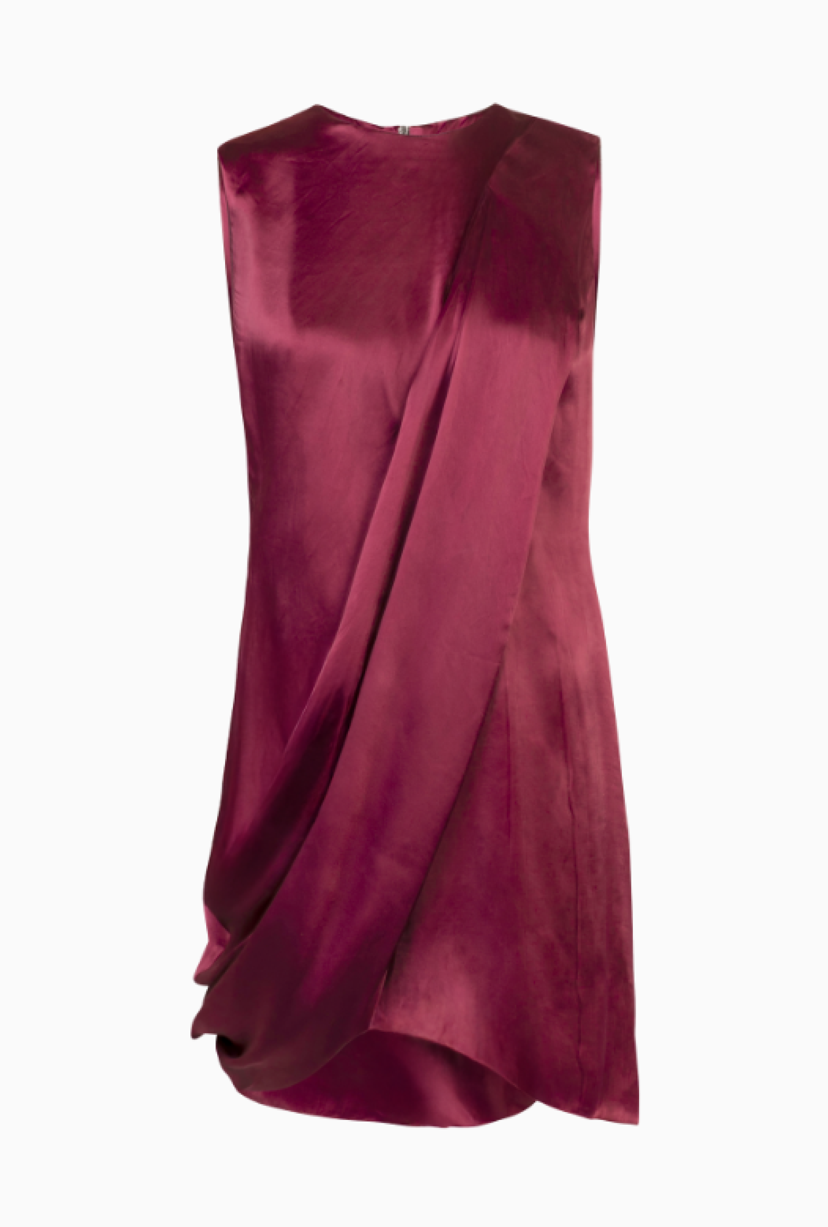 Robe Drapé Satin Bourgogne  Fall 2009