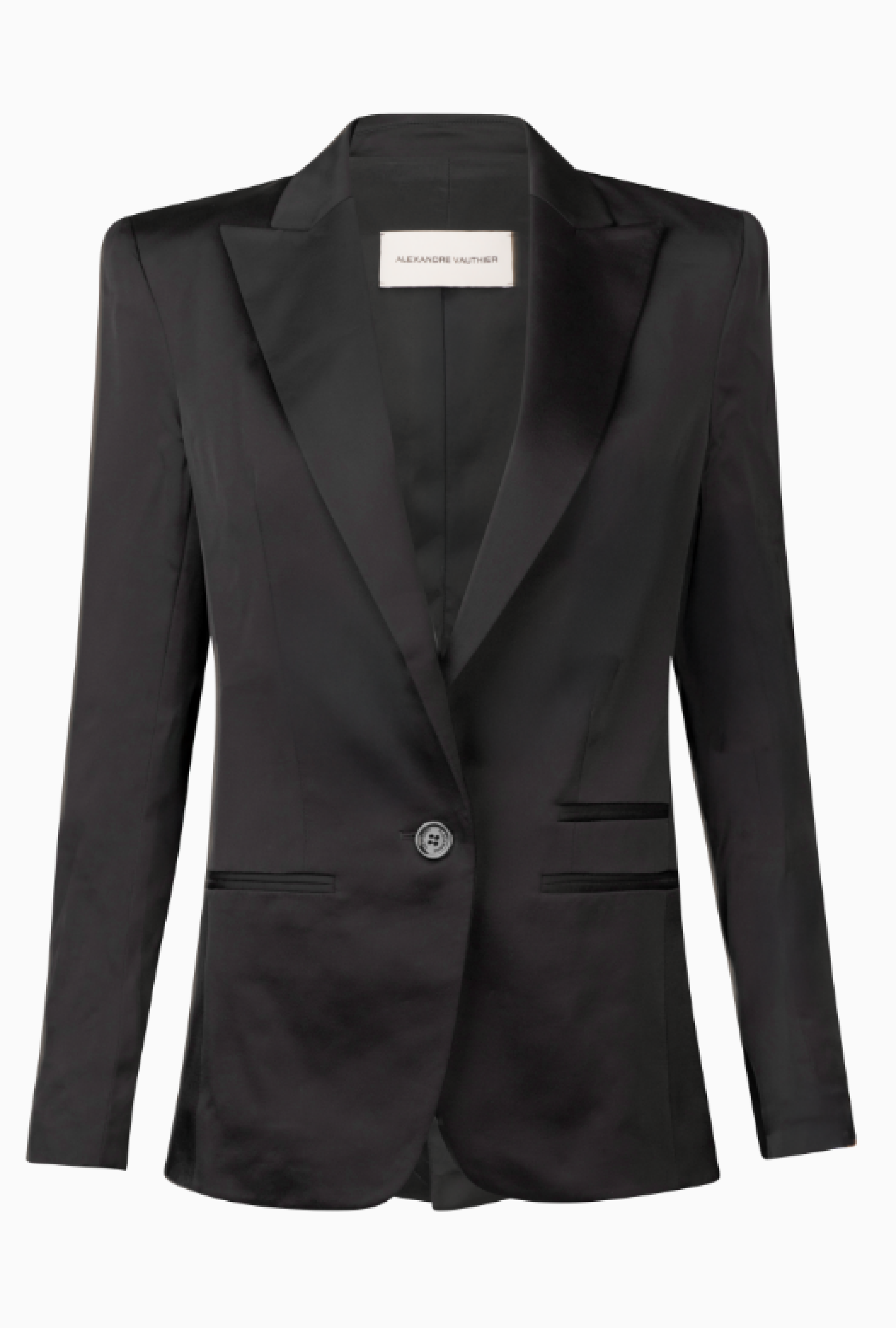 Veste Smoking Satin Noir