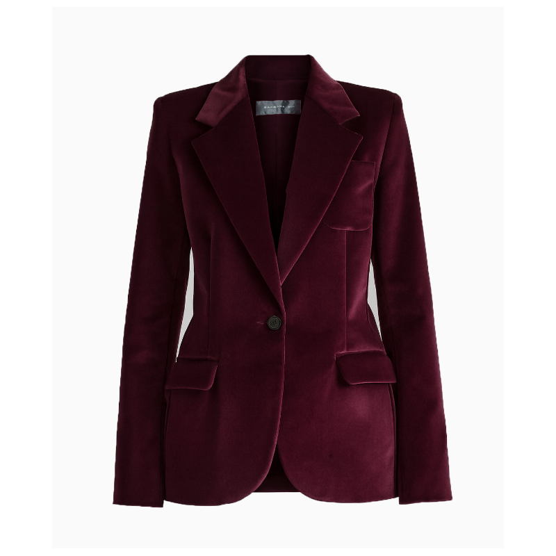 Veste Velours Fuchsia