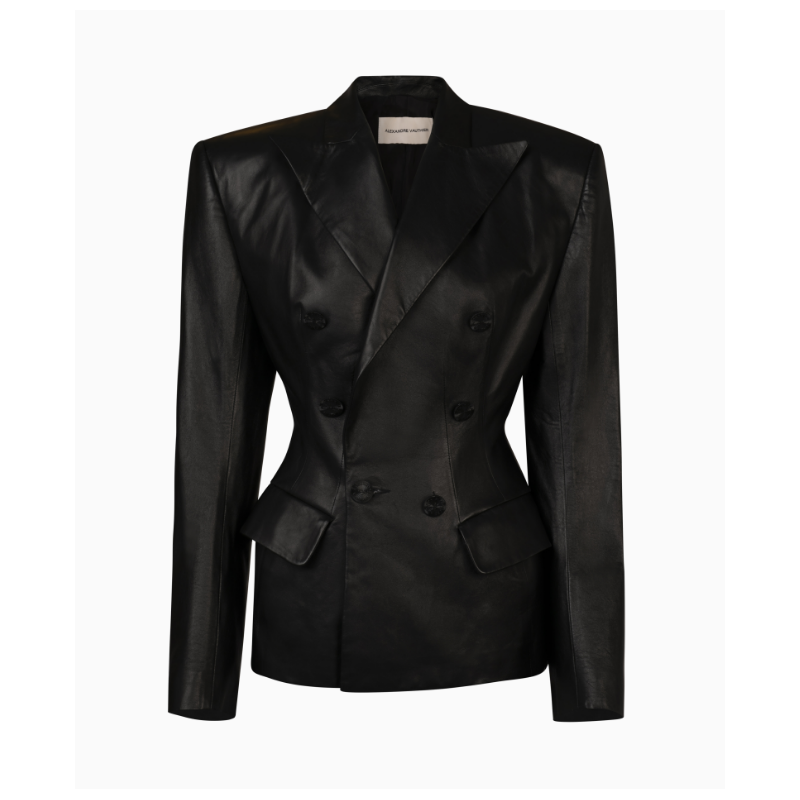 Veste Alexandre Vauthier Cuir Double-boutonnage Iconique